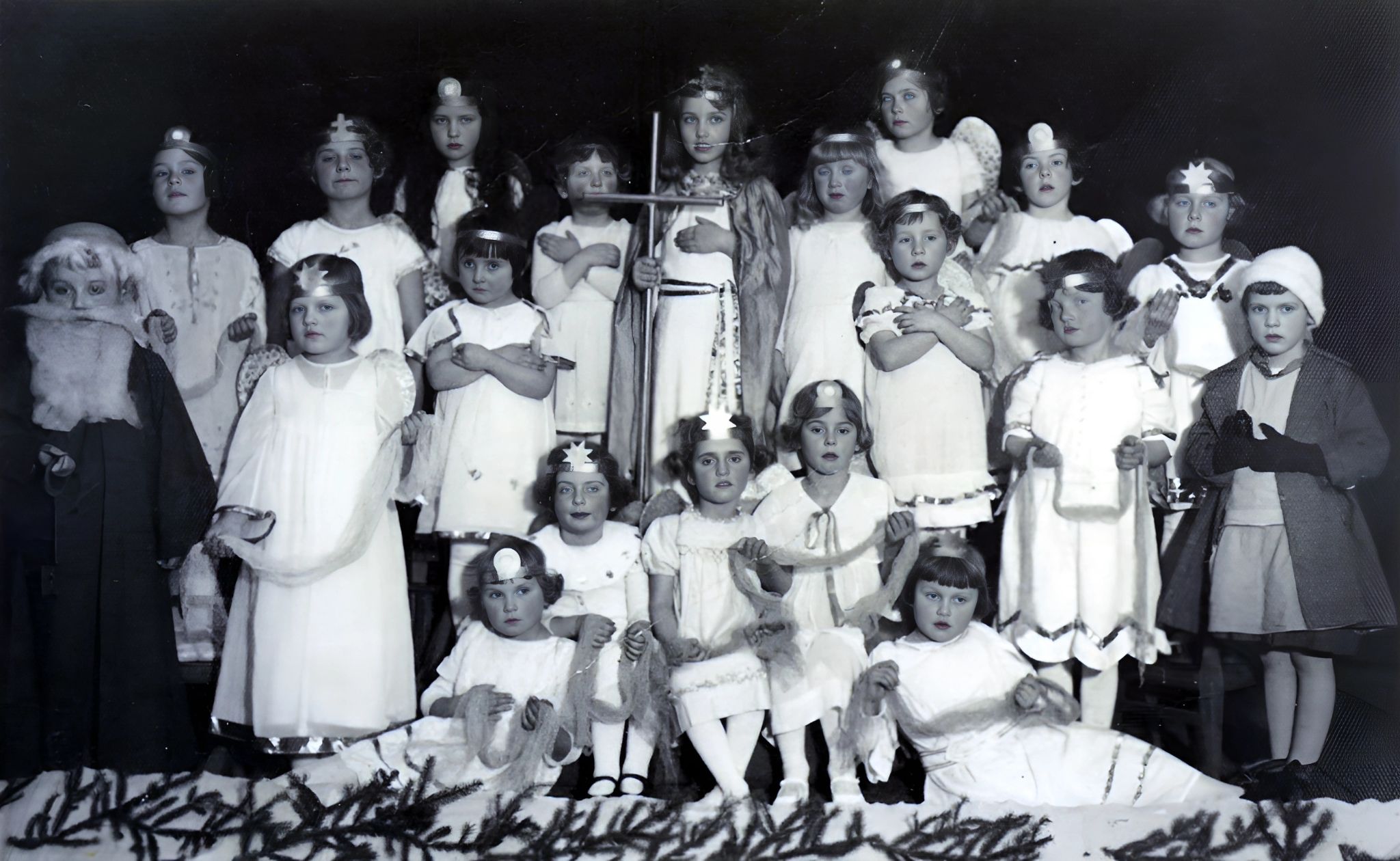 Gruppenfoto Weihnachtsspiel 1930