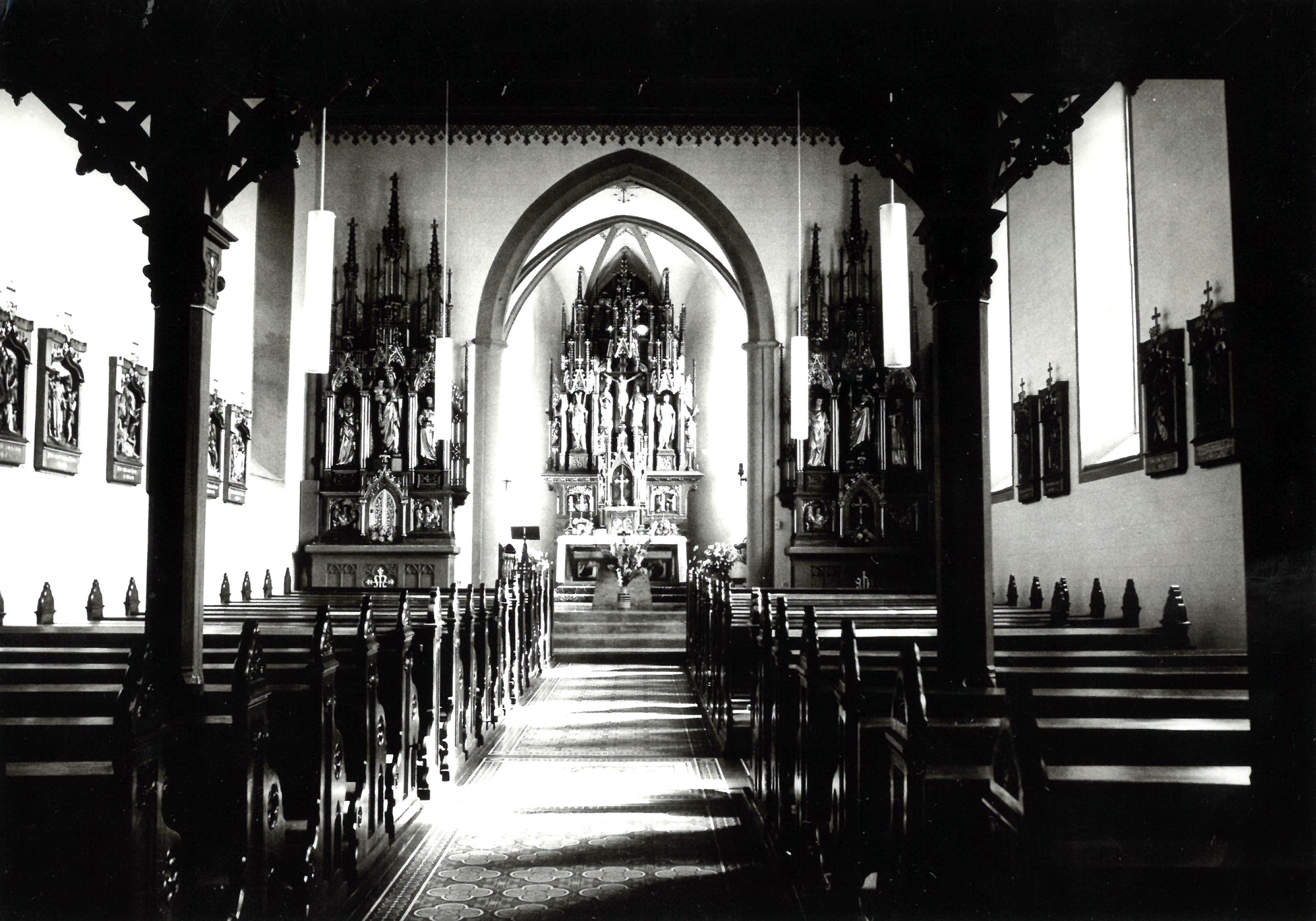 Innenansicht der Pfarrkirche St. Pankratius