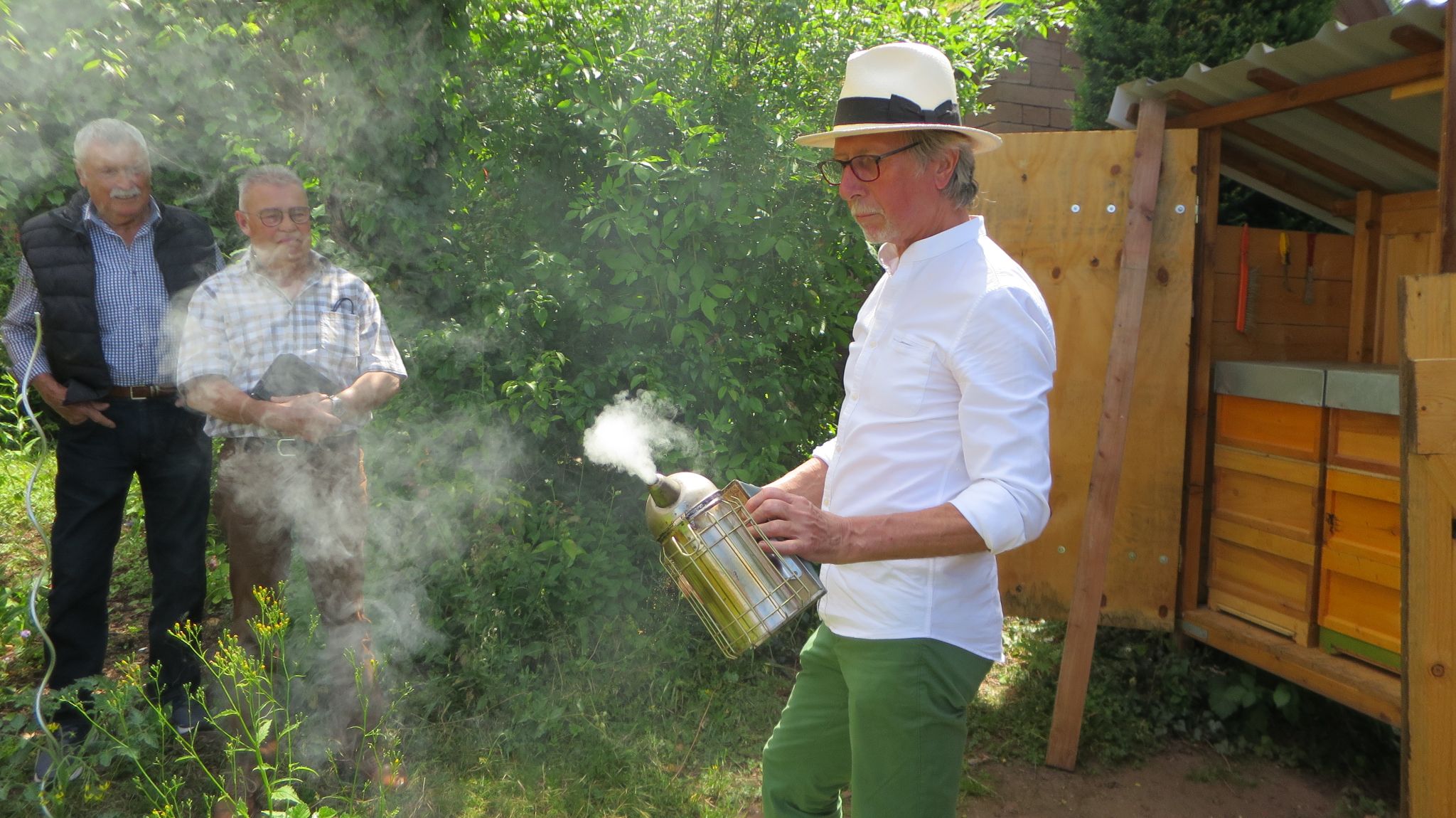 Peter Schäfer mit dem "Smoker"