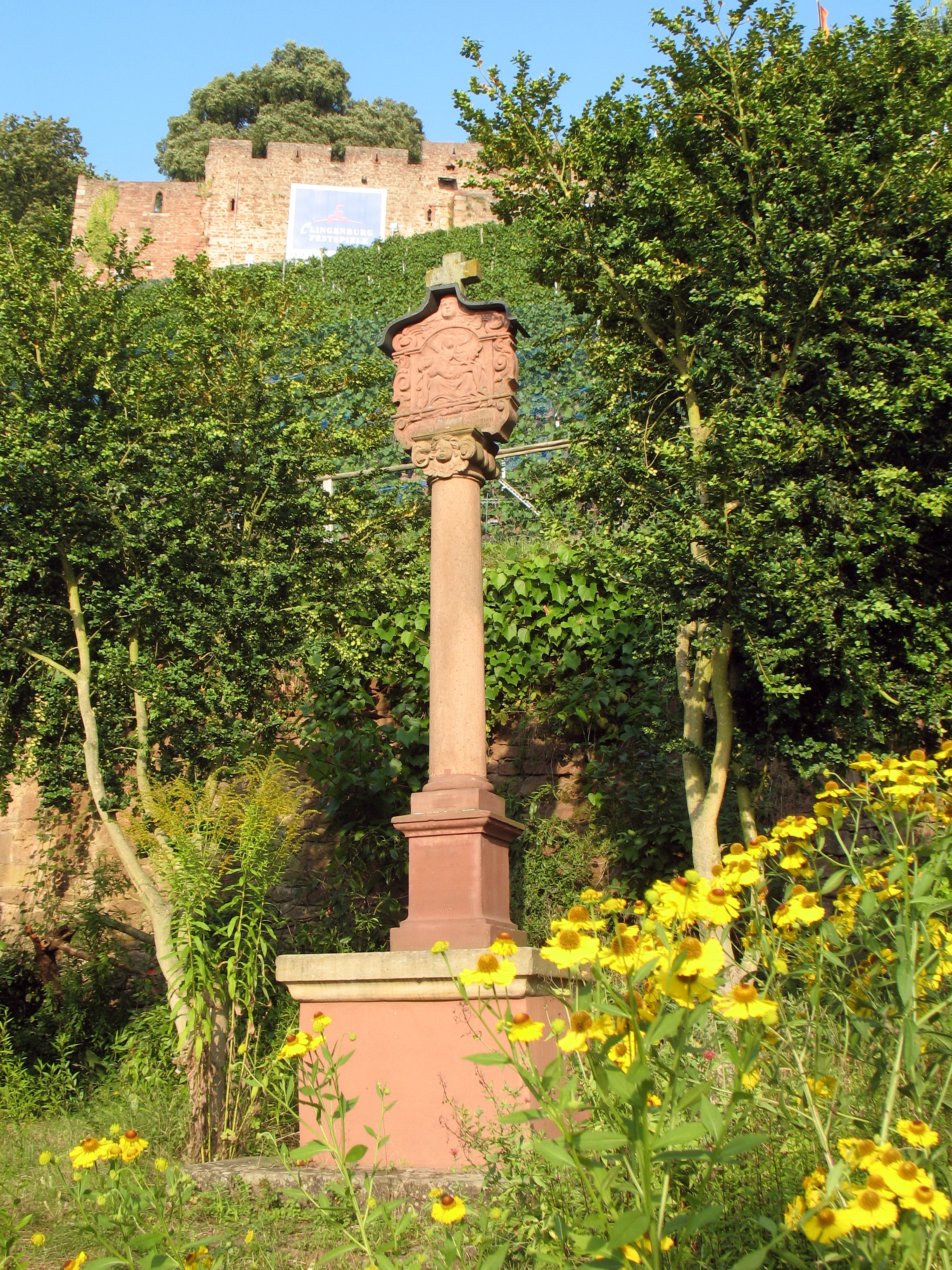 Der Bildstock im ehemaligen Kirchhof