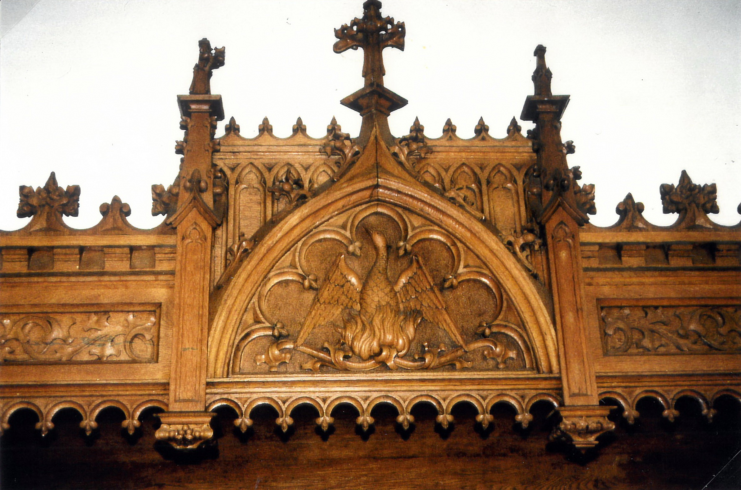 Detailansicht des linken Chorstuhls