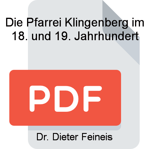 Z Die Pfarrei Klingenberg im 18 und 19 Jahrhundert