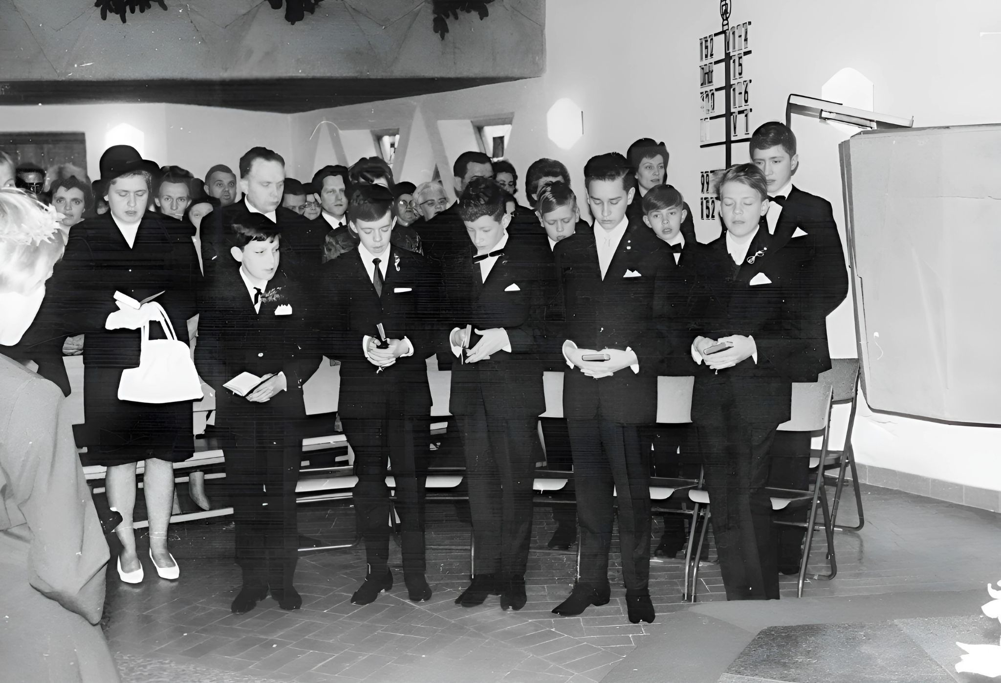 Gruppenfoto Konfirmation 1966