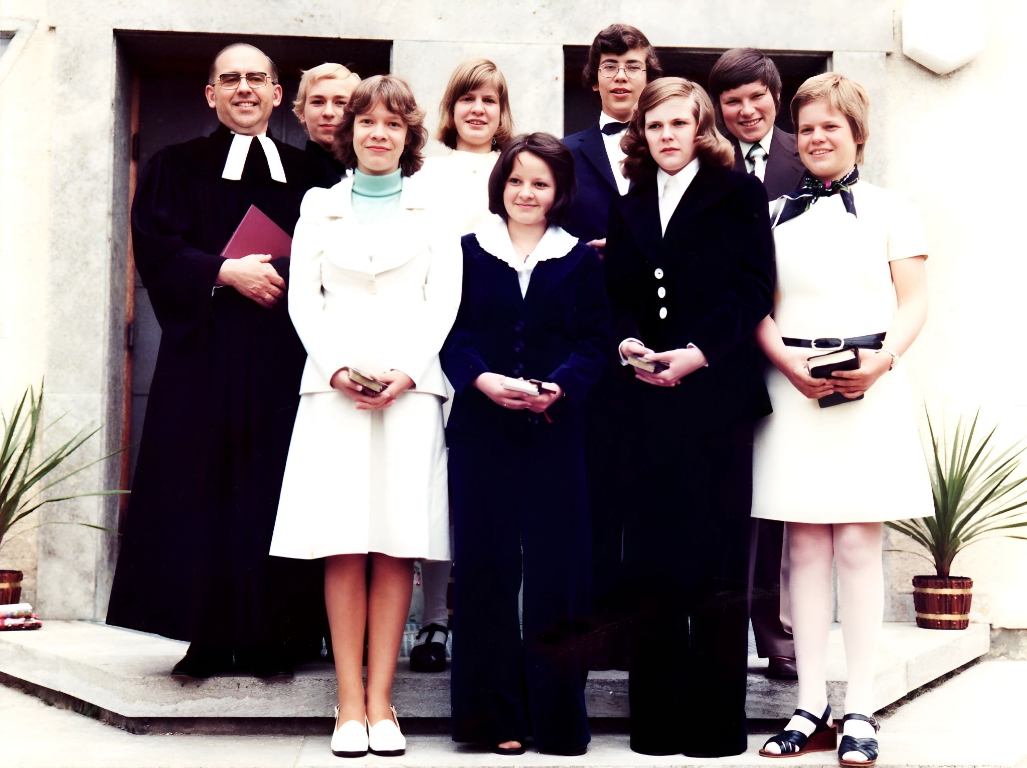 Gruppenfoto Konfirmation 1975