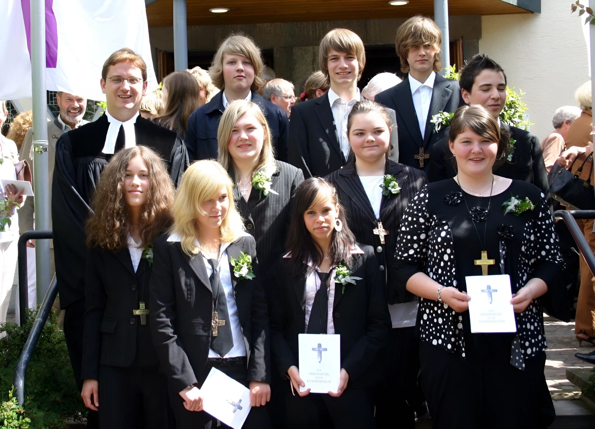 Gruppenfoto Konfirmation 2007