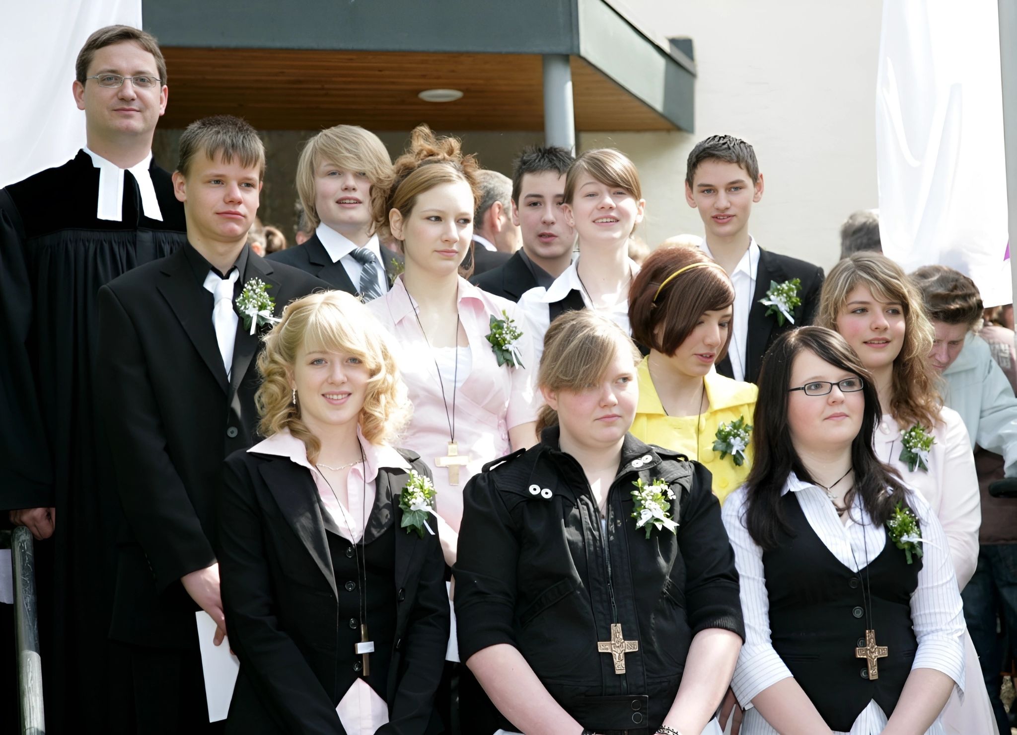 Gruppenfoto Konfirmation 2008