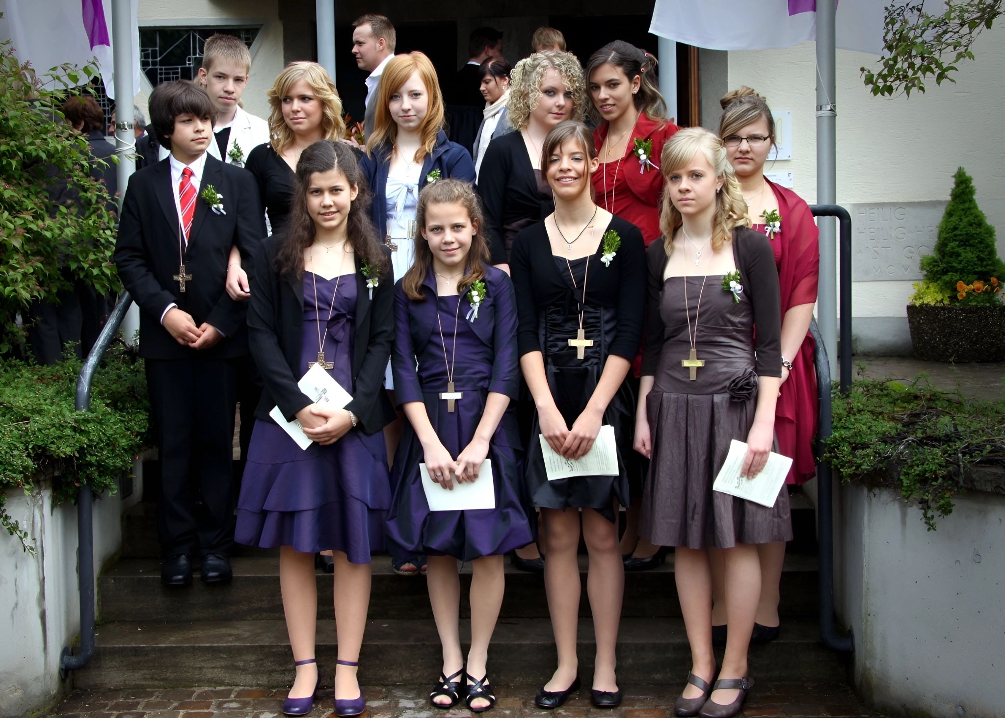 Gruppenfoto Konfirmation 2010