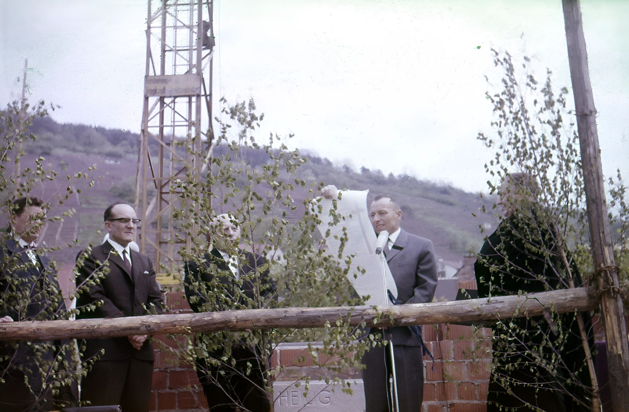 Grundsteinlegung  am Sonntag, 9. Mai 1965