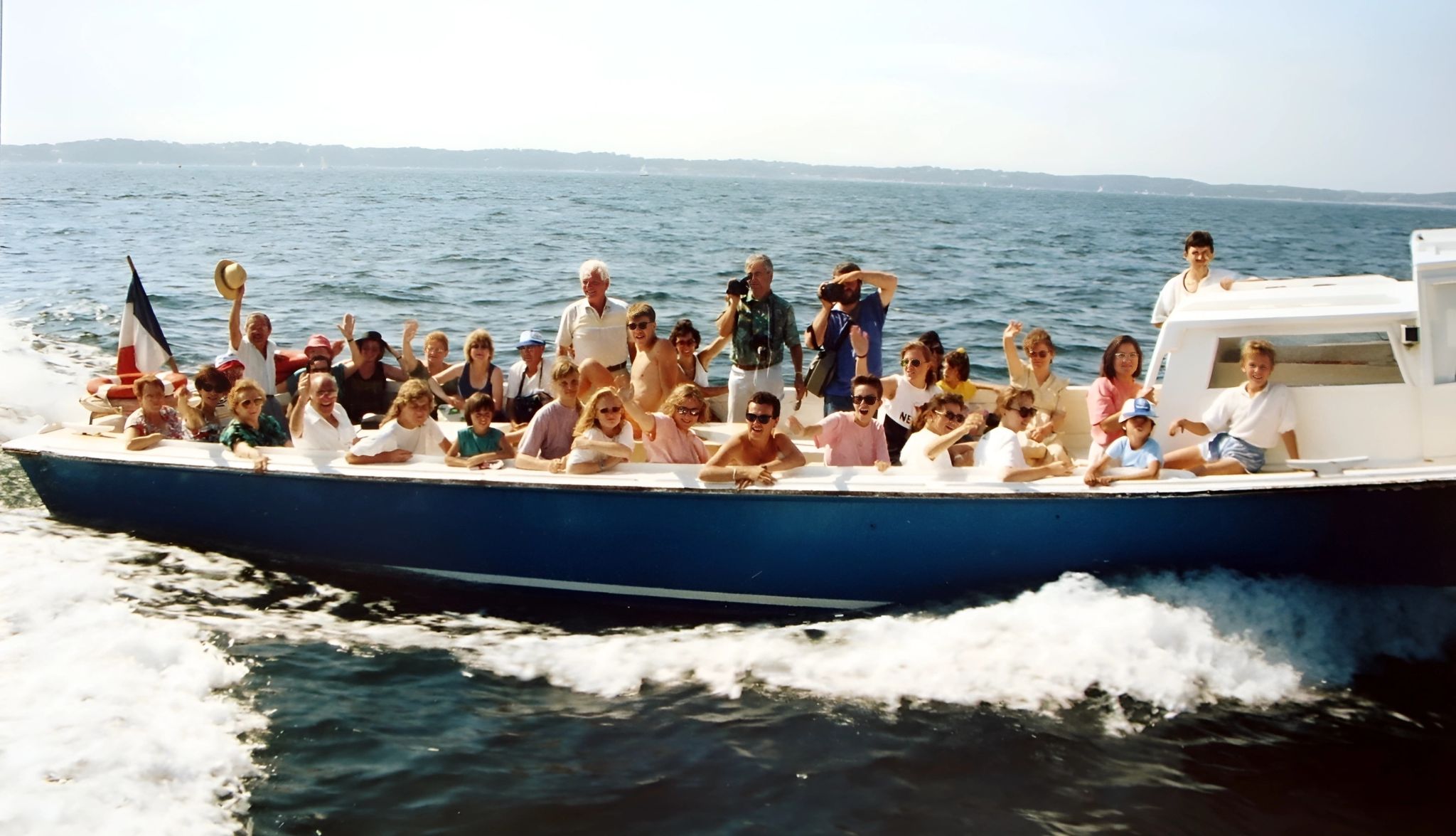 Bootsfahrt im Bassin von Arcachon 1991