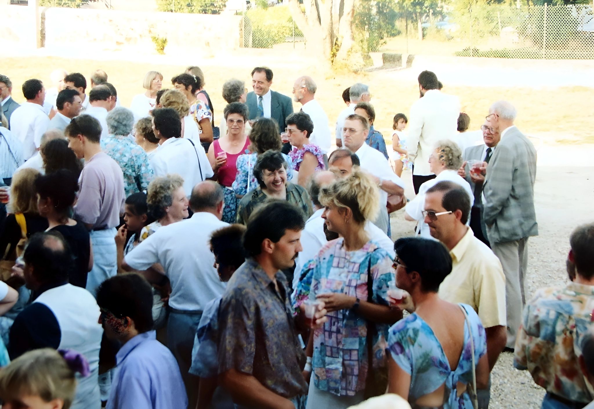 Beim Abschlussabend 1991