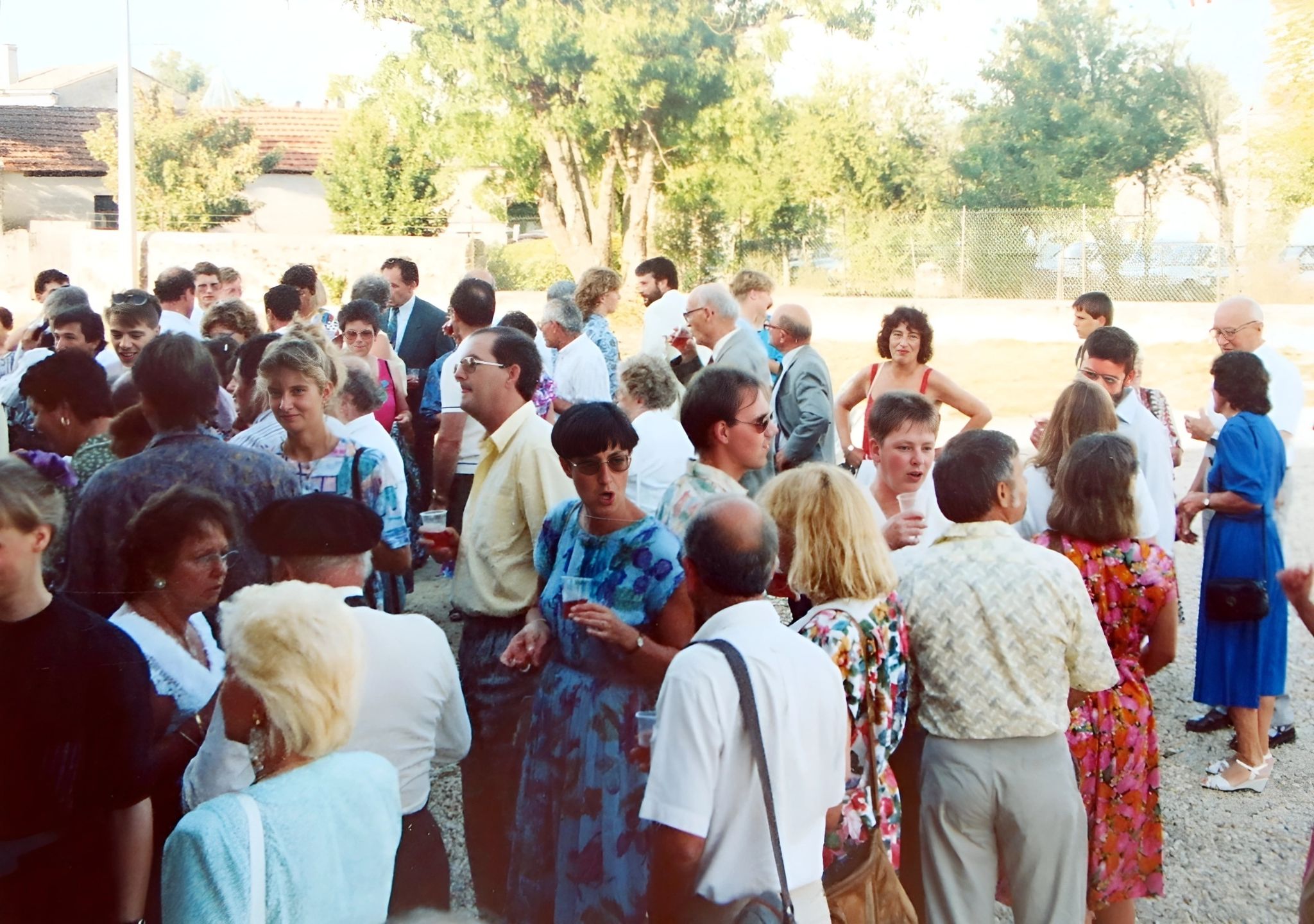Beim Abschlussabend 1991