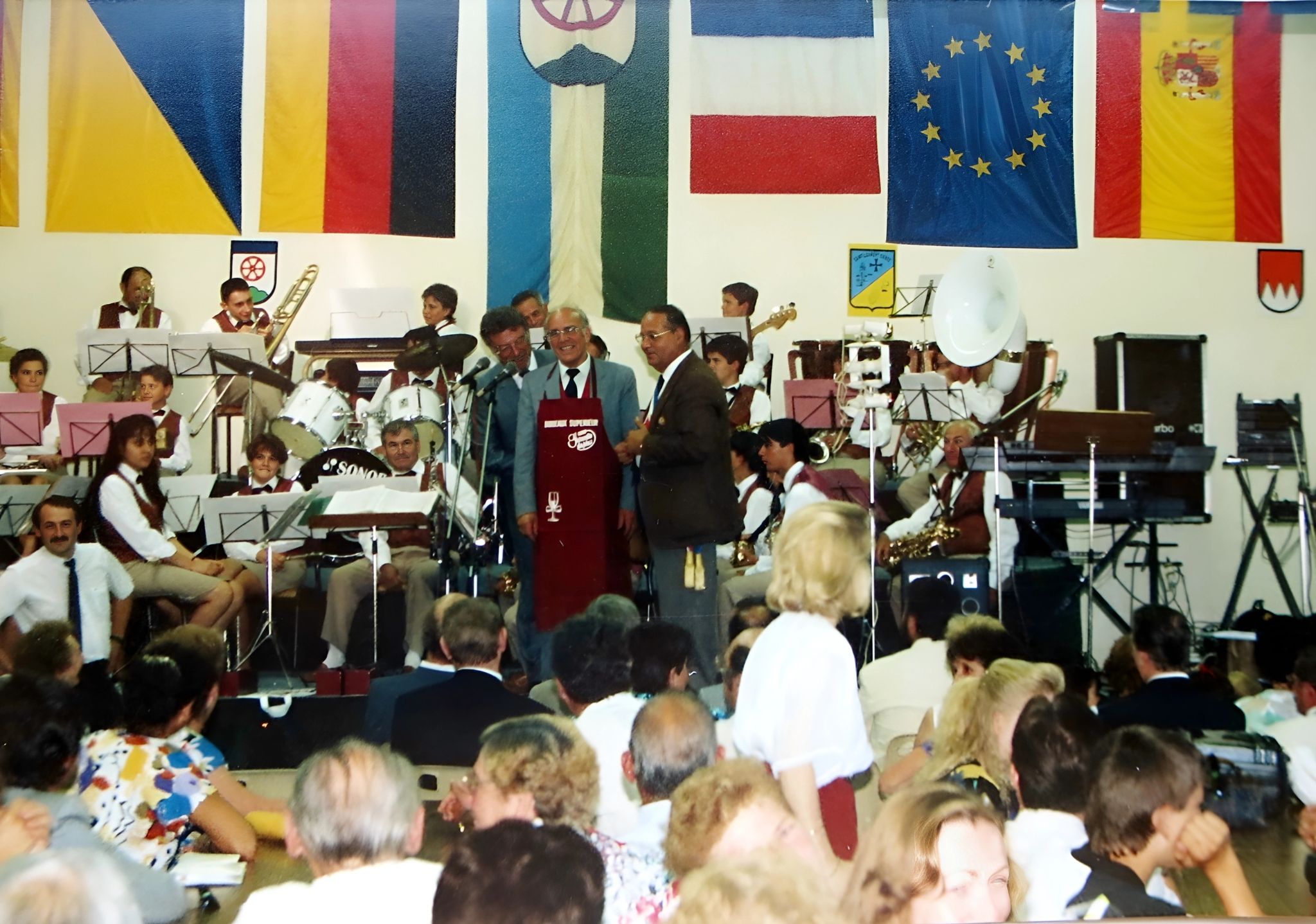 Beim Abschlussabend 1991