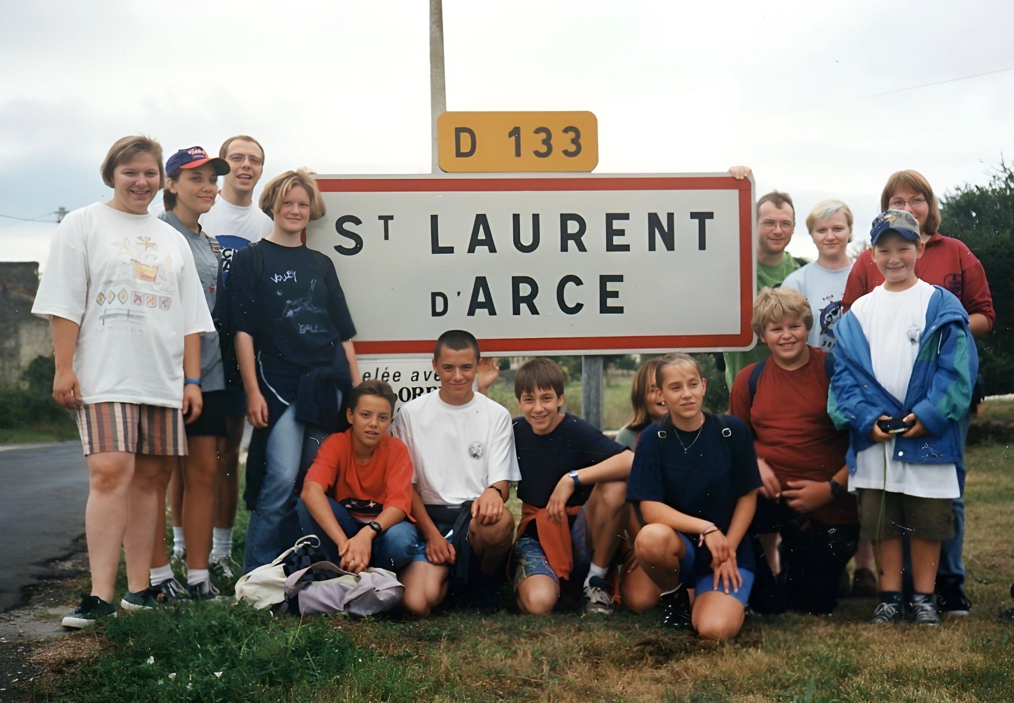 Gruppenfoto in Paris anl. Jugendaustausch 1997