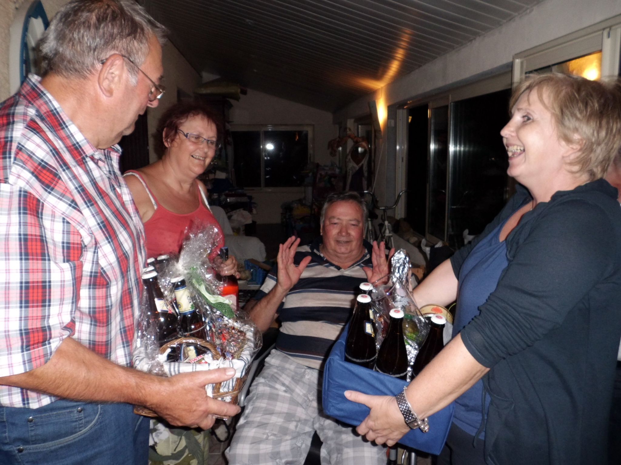 Während des Besuchs in St. Laurent d'Arce 2011