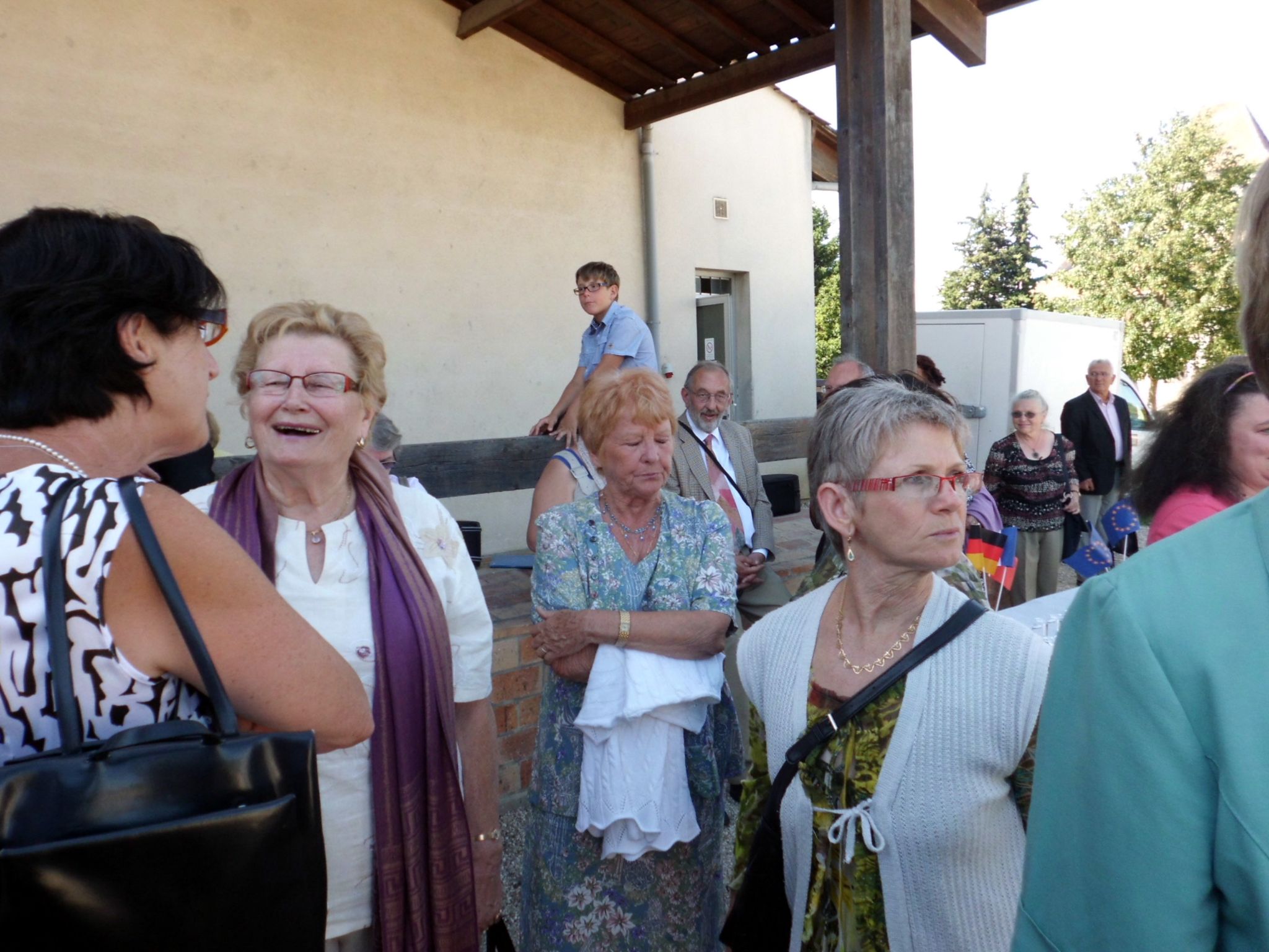 Während des Besuchs in St. Laurent d'Arce 2011