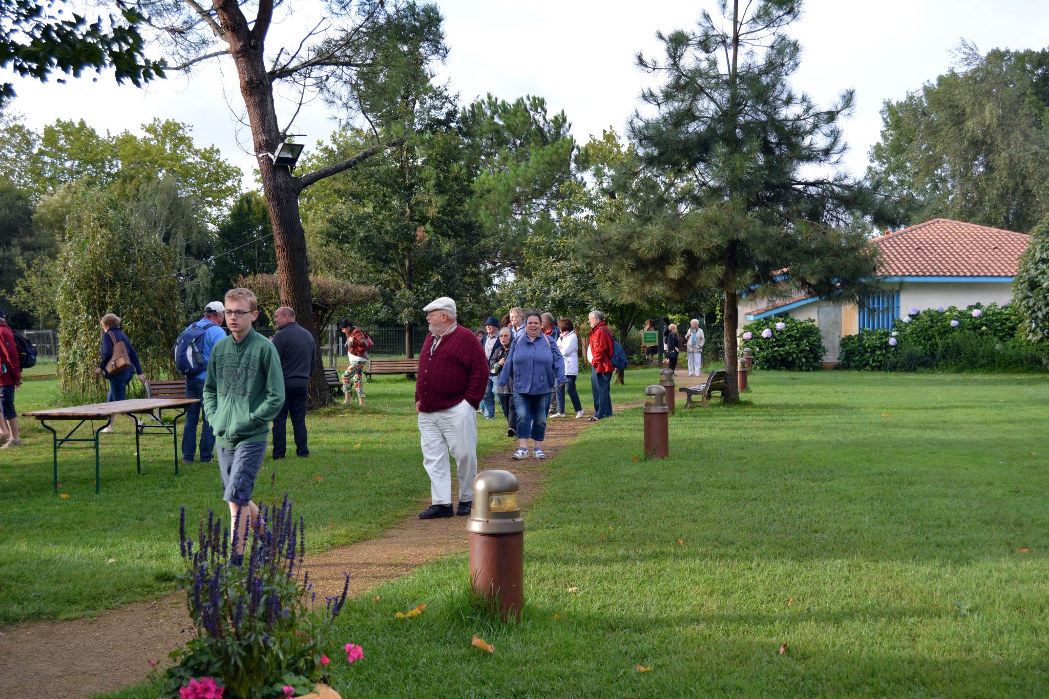 Während des Besuchs in St. Laurent d'Arce 2015