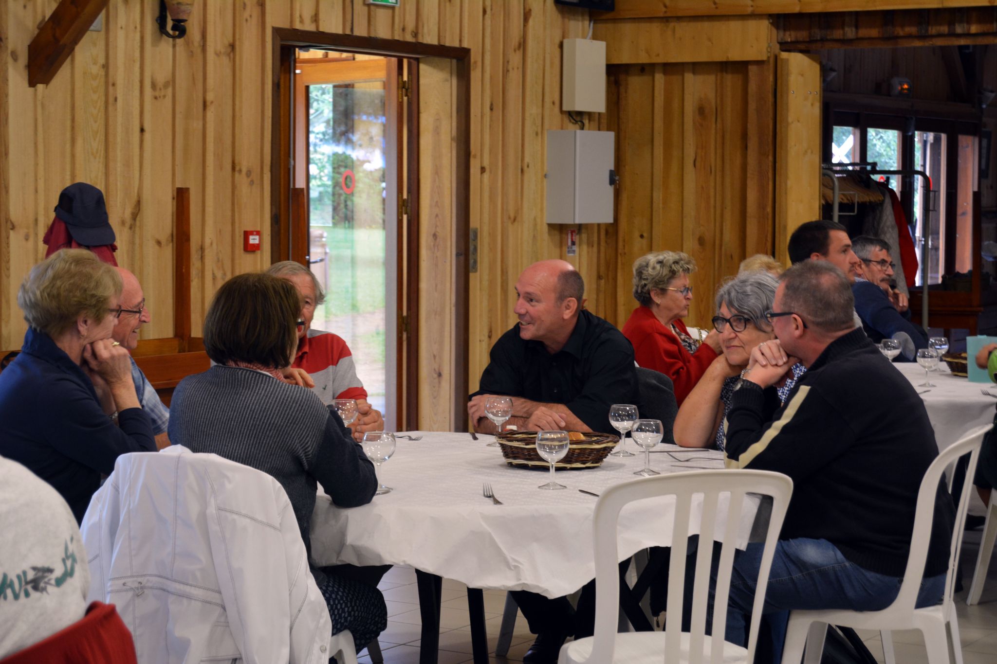 Während des Besuchs in St. Laurent d'Arce 2015