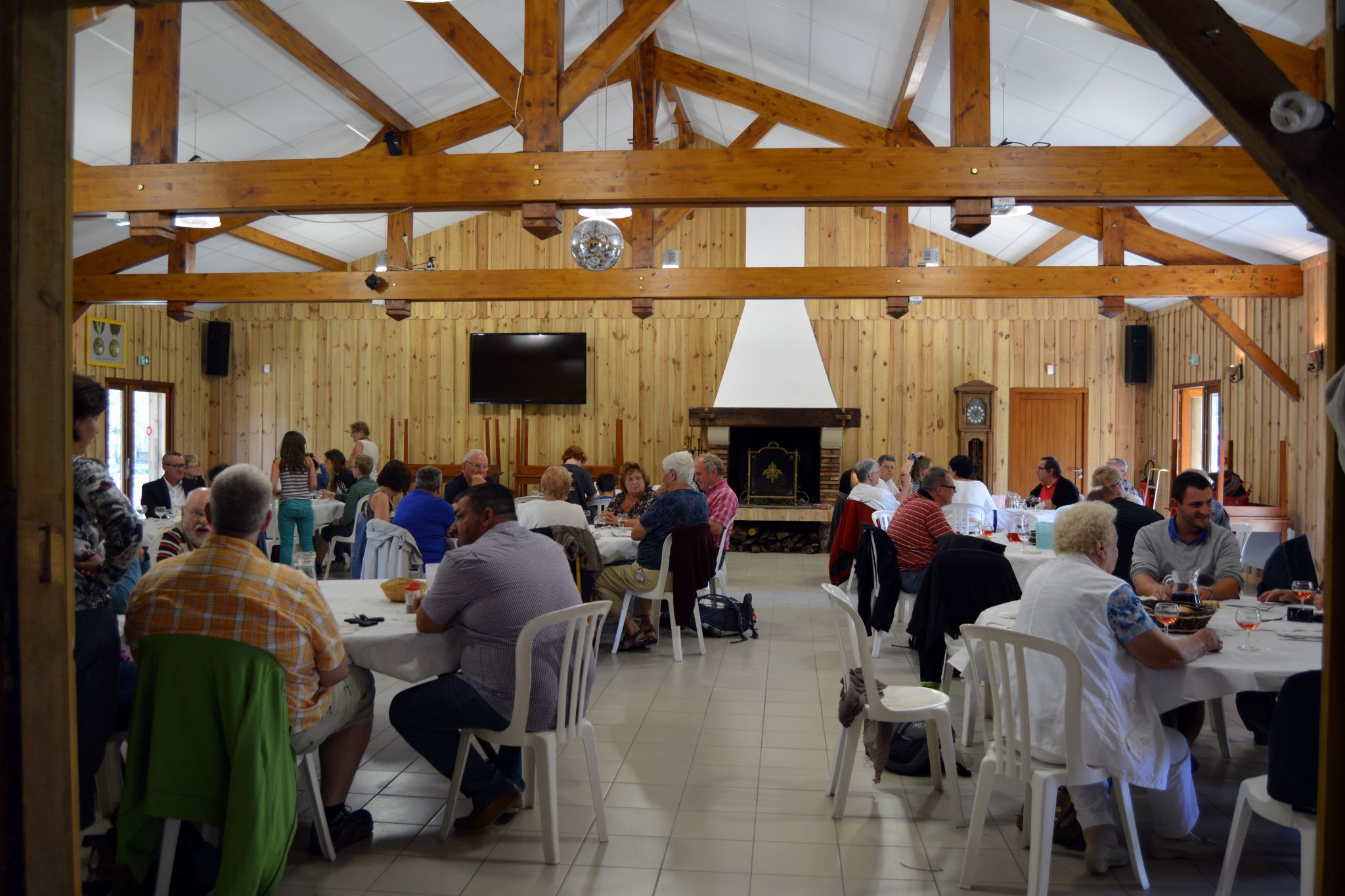 Während des Besuchs in St. Laurent d'Arce 2015