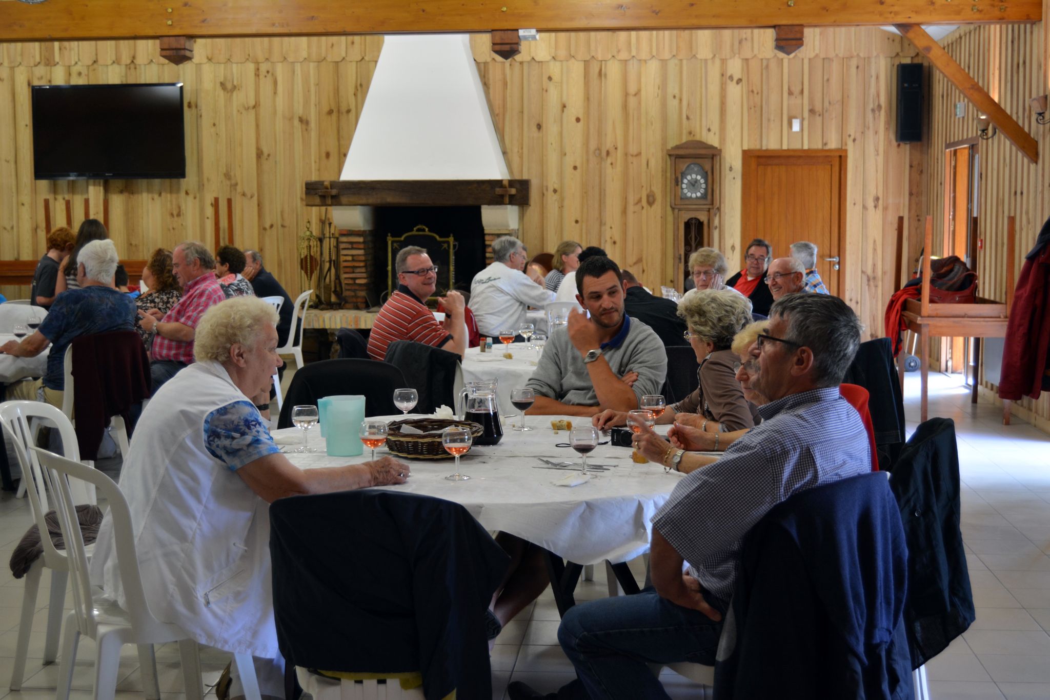 Während des Besuchs in St. Laurent d'Arce 2015