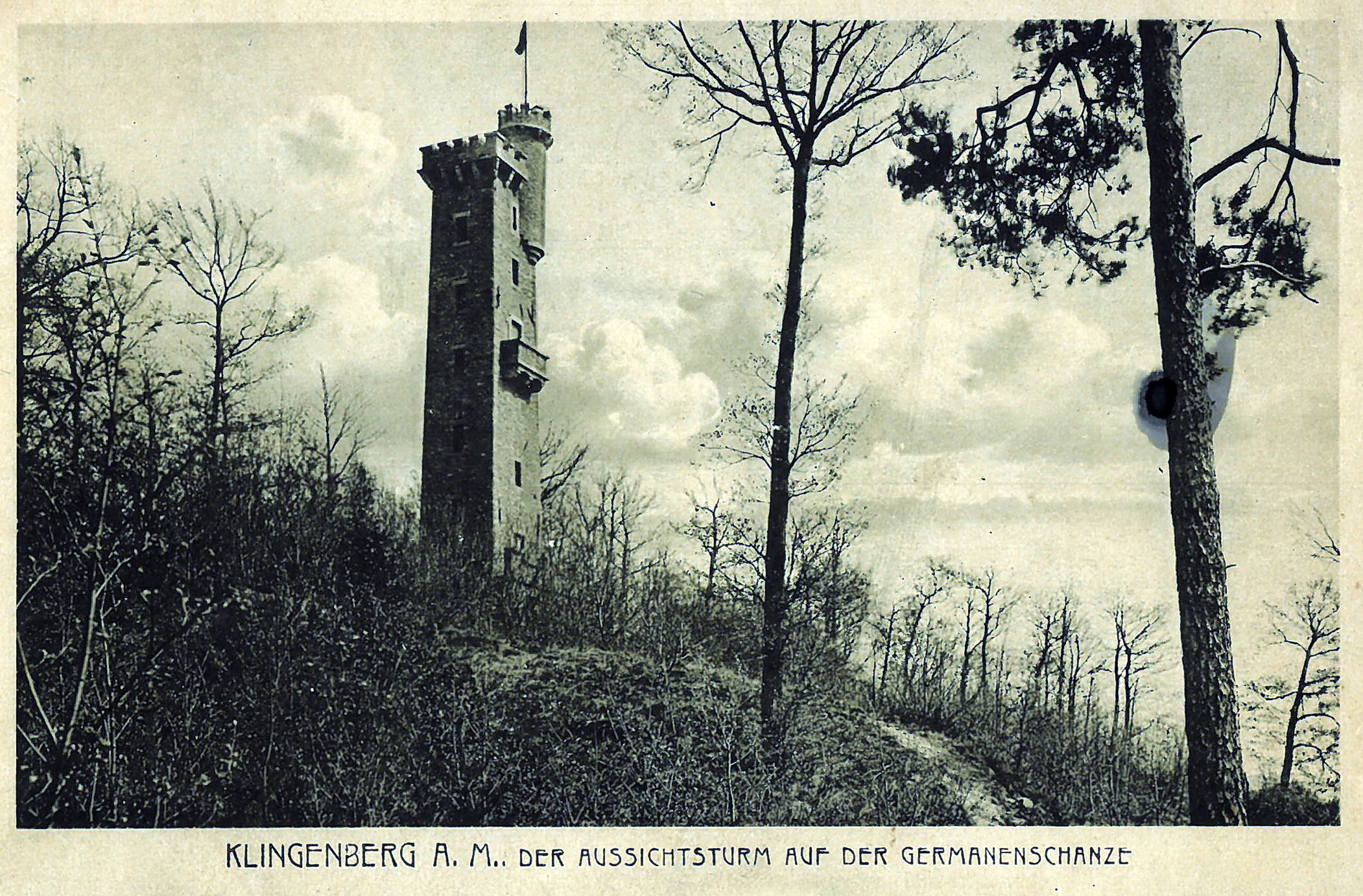 Ansichtskarte des Aussichtsturms