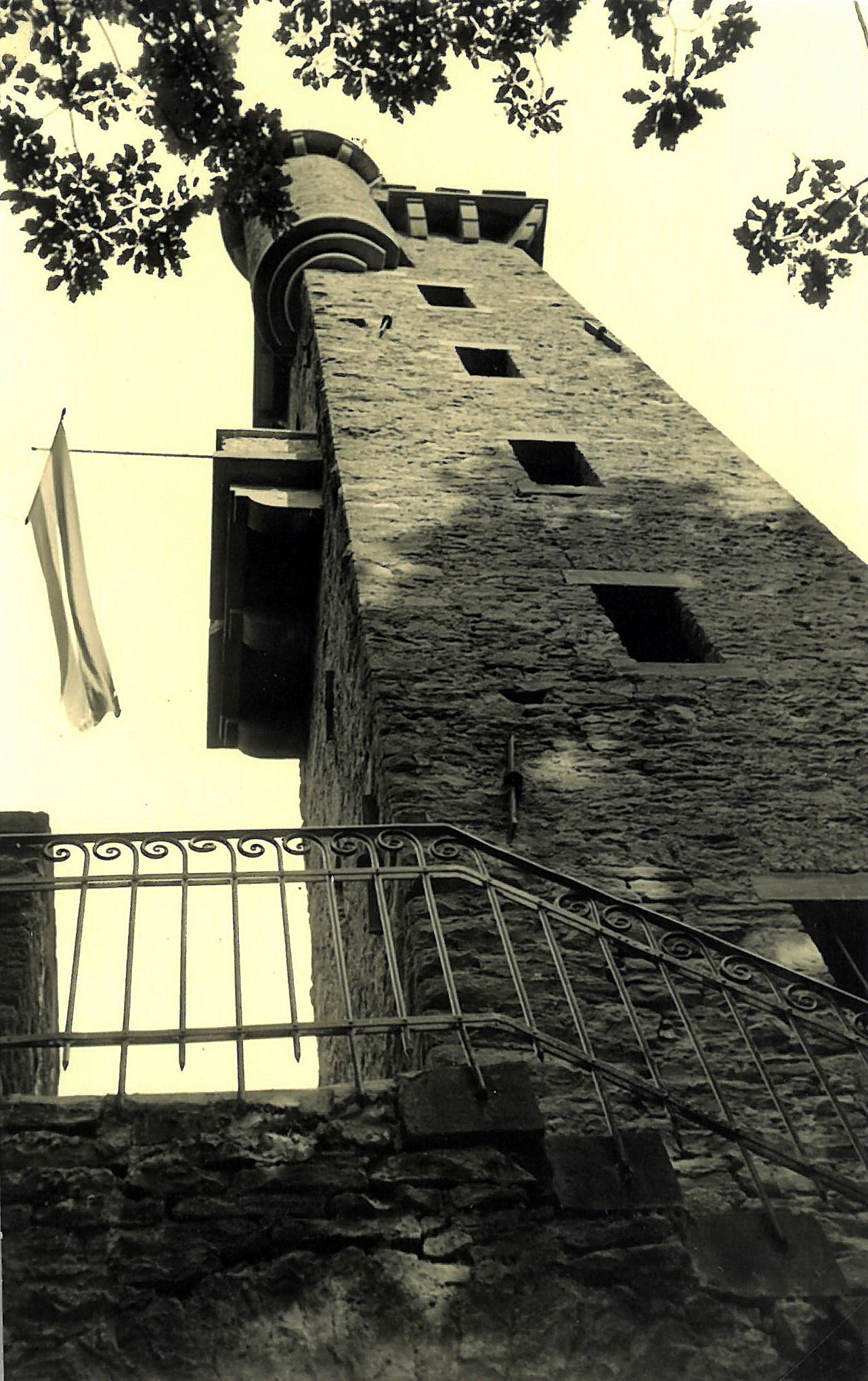 Der Aussichtsturm im Jahr 1980