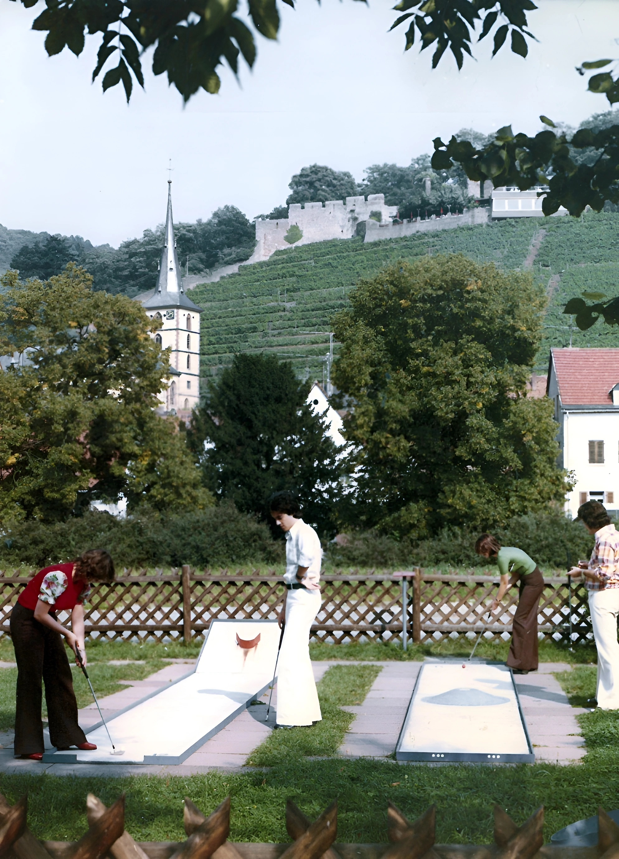 Der Minigolfplatz in den 1970er Jahren