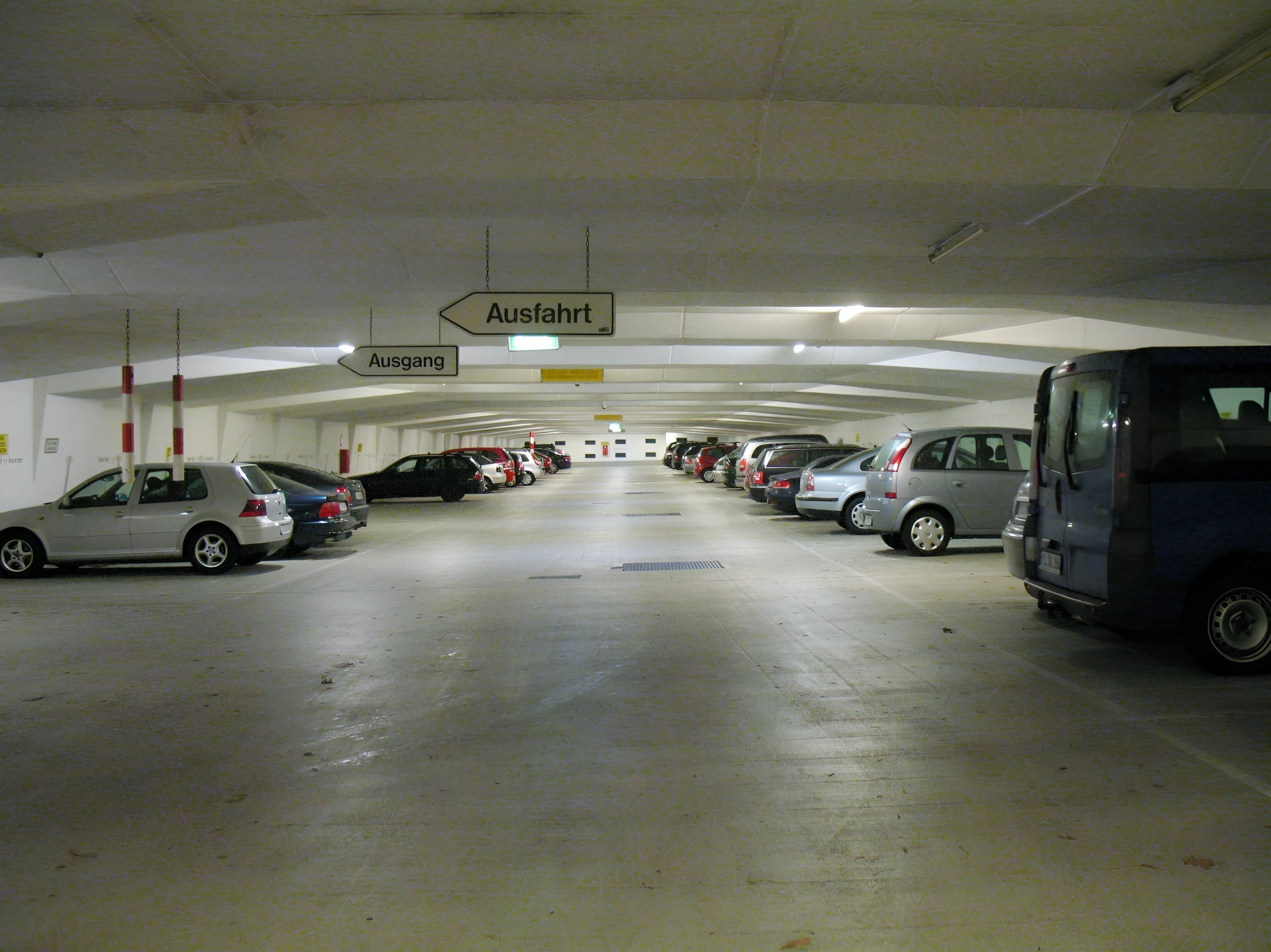 Im Innern der Garage