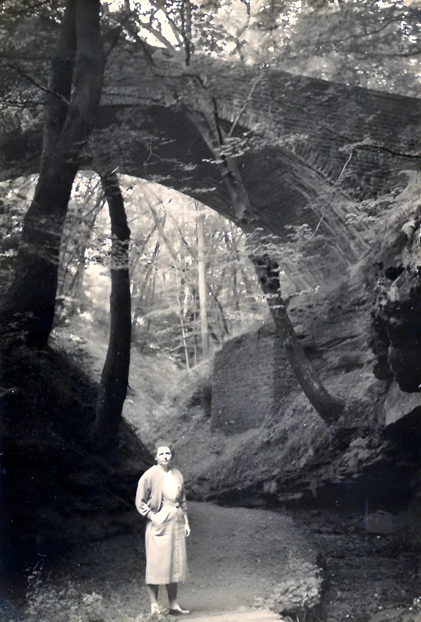 Unterhalb der Brücke im Sept. 1955