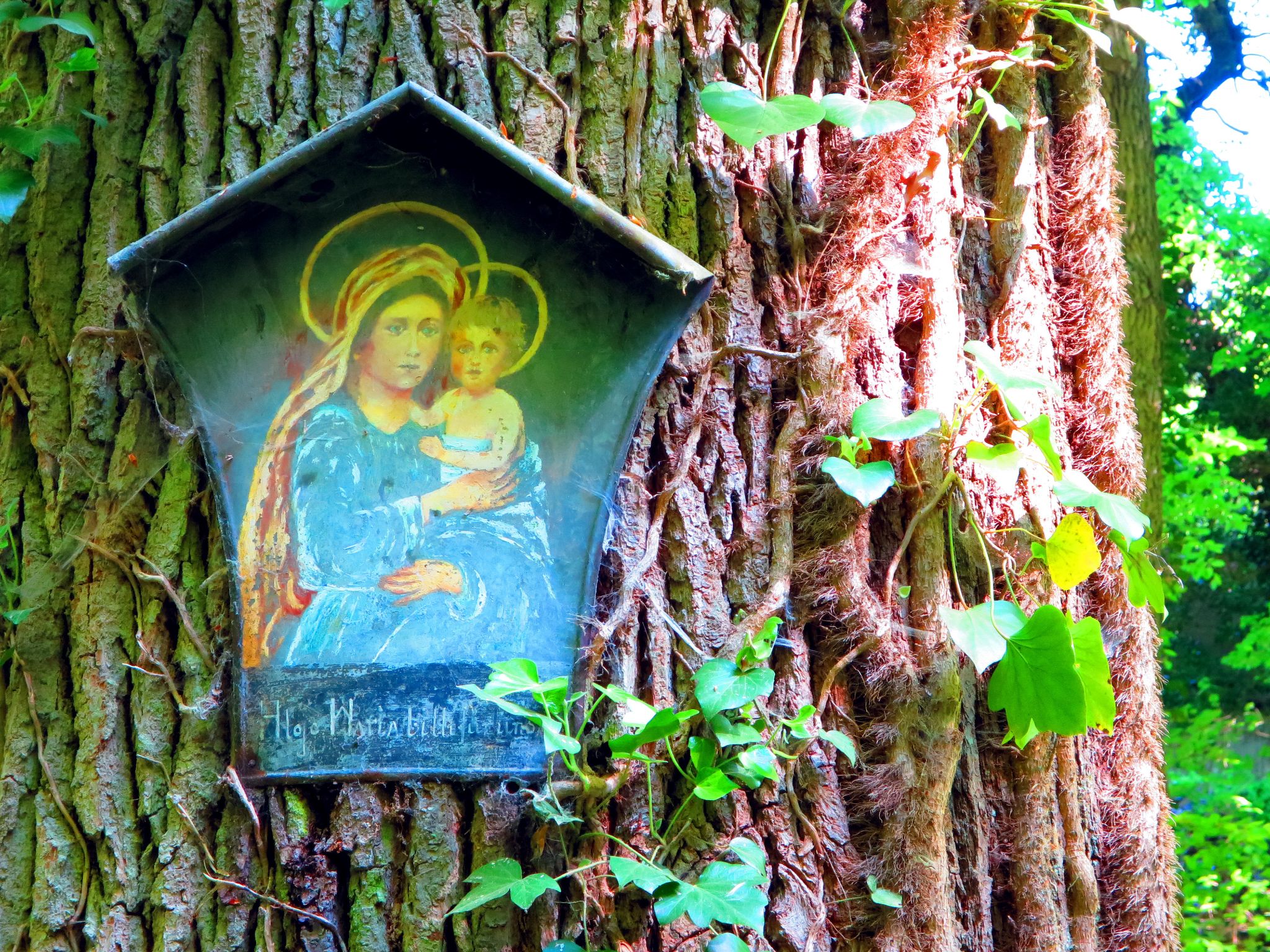 Marienbild an der Abzweigung zum Altenbrunn