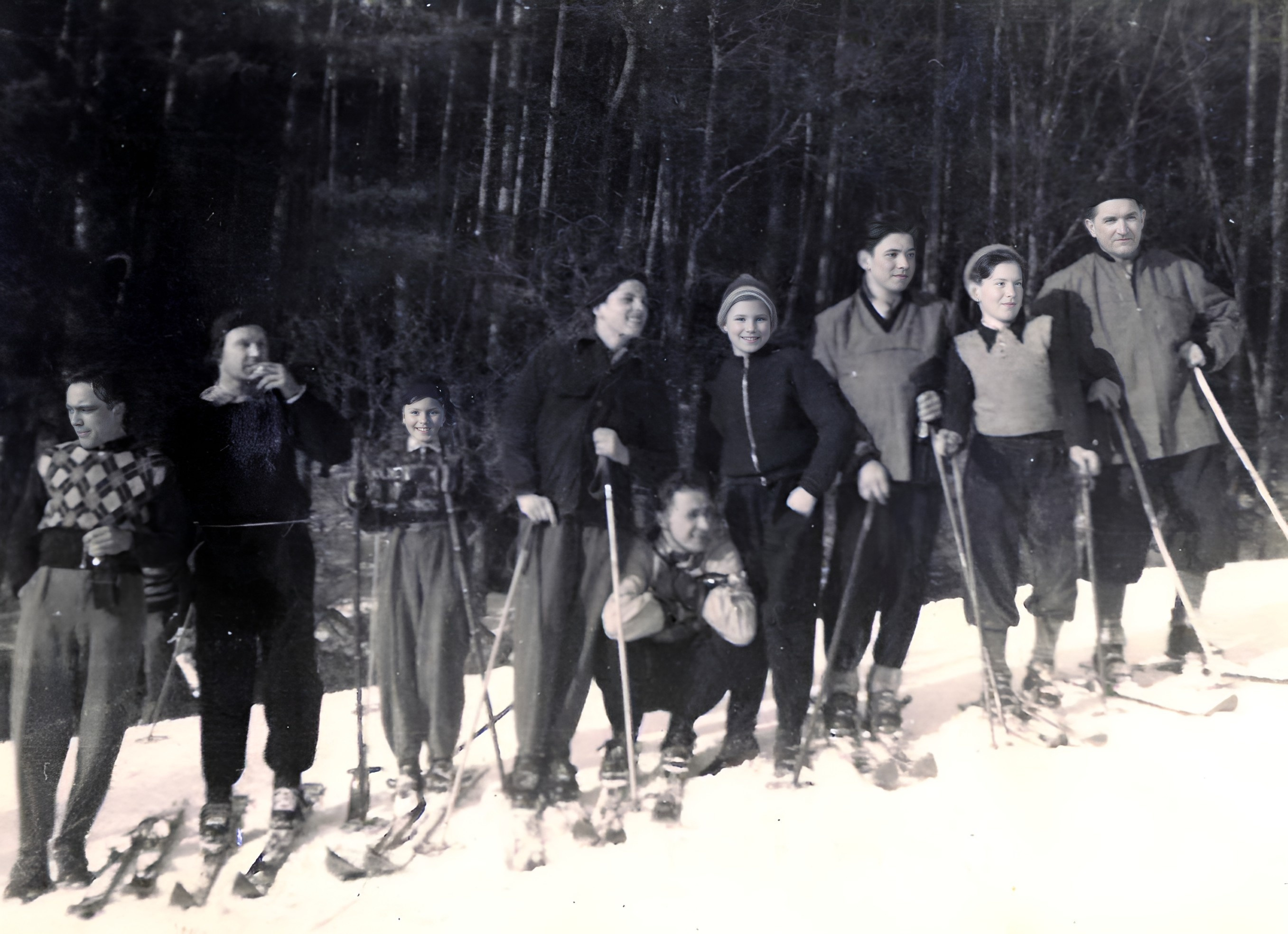 Auf der Süppelswiese im Januar 1953