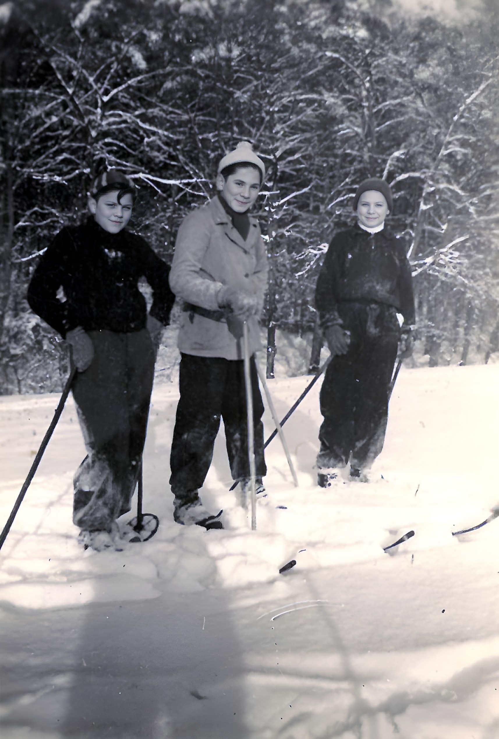 Auf der Süppelswiese im Januar 1953