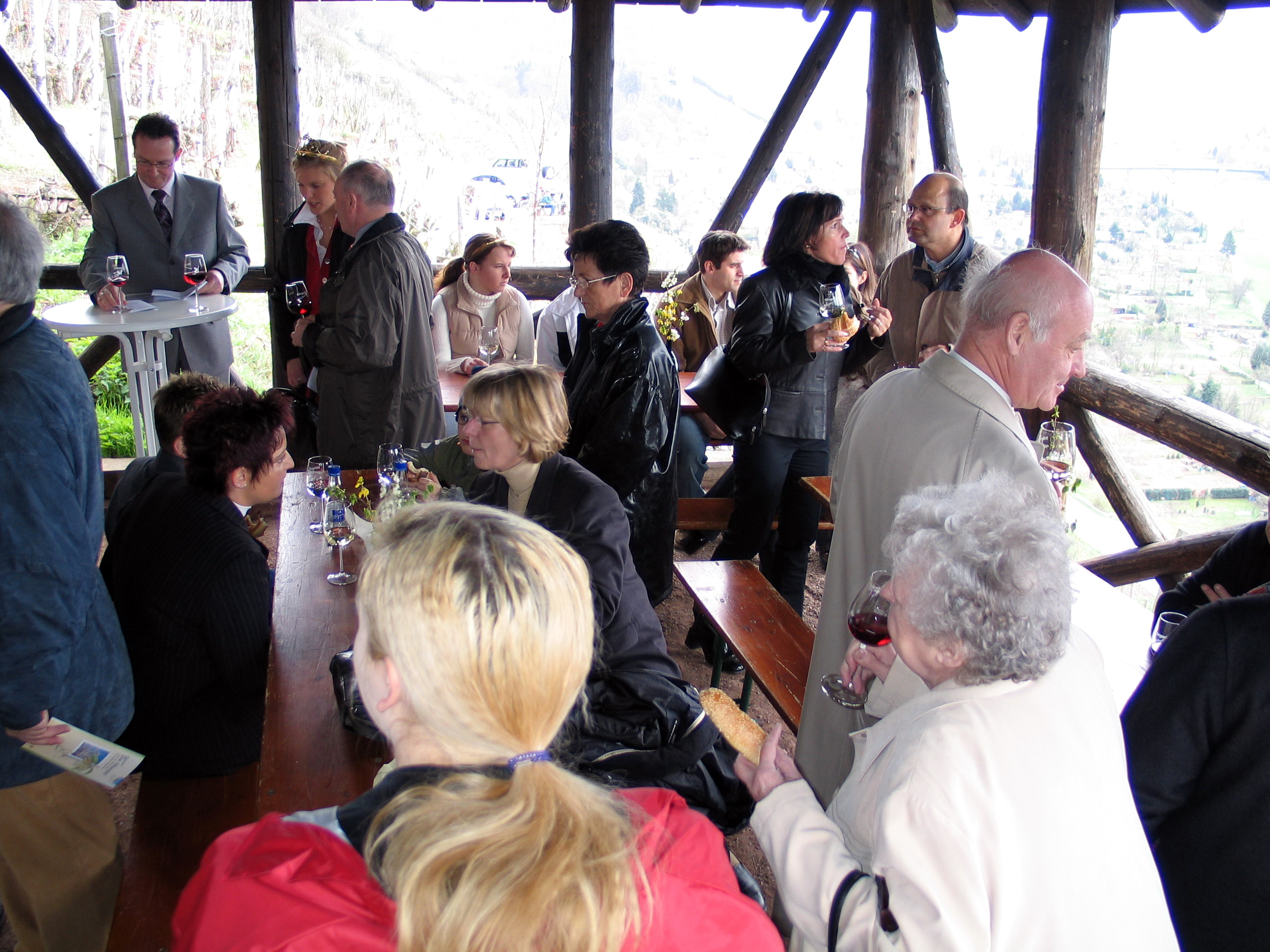 Mandelbaumpflanzung am 04.04.2004 durch den Weinbauverein Klingenberg