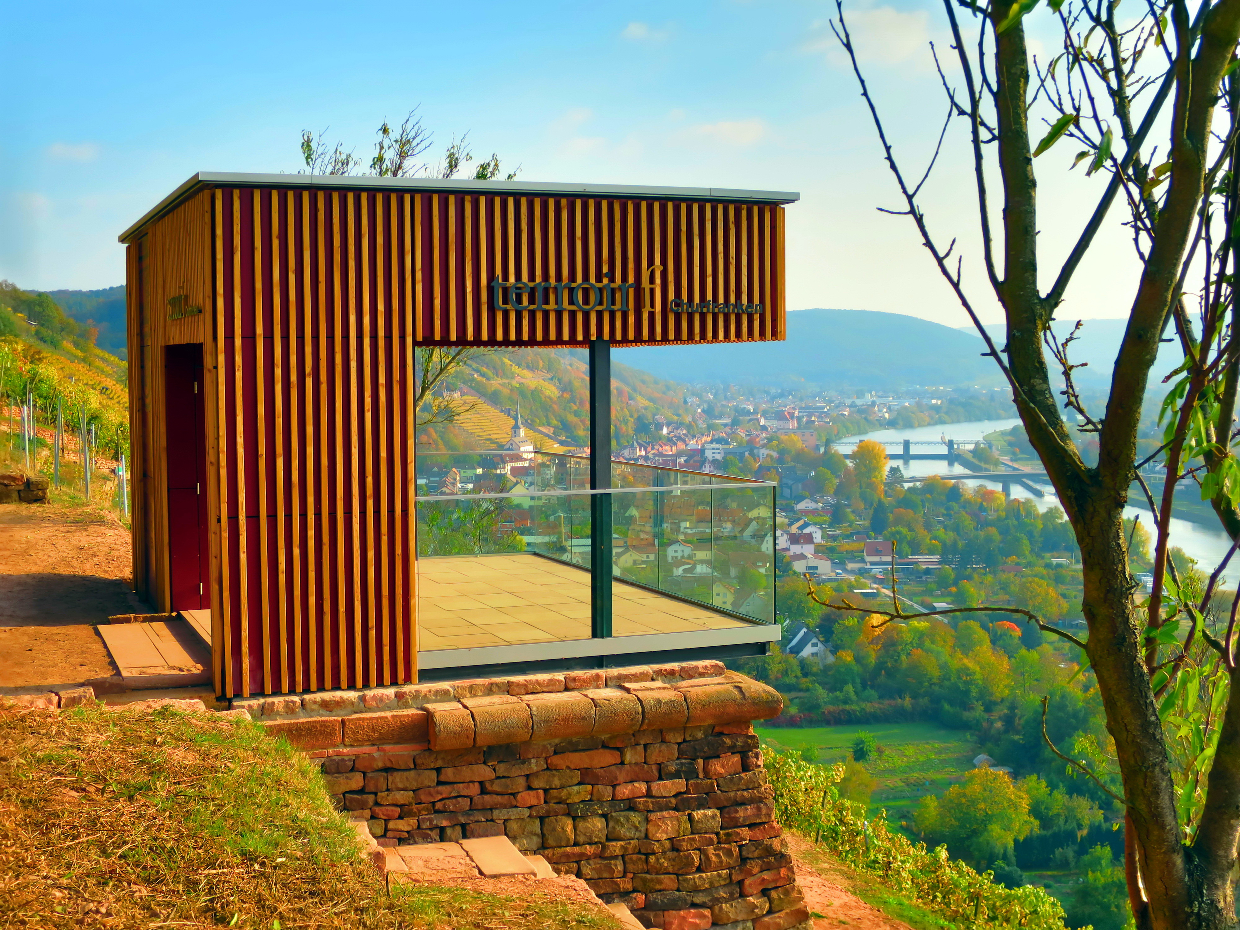 Der fertiggestellte Pavillon