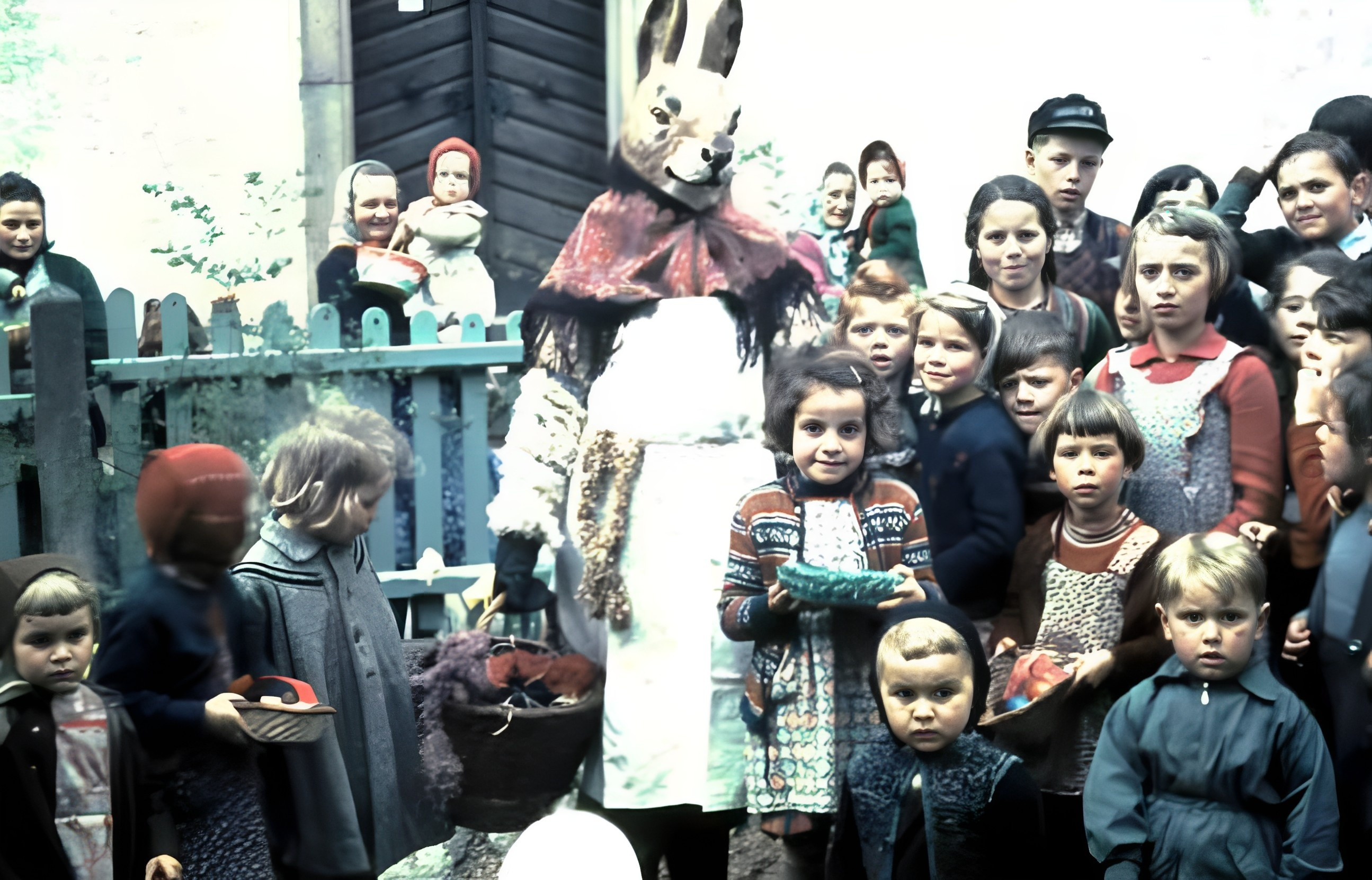 Der Osterhase kommt zu Besuch