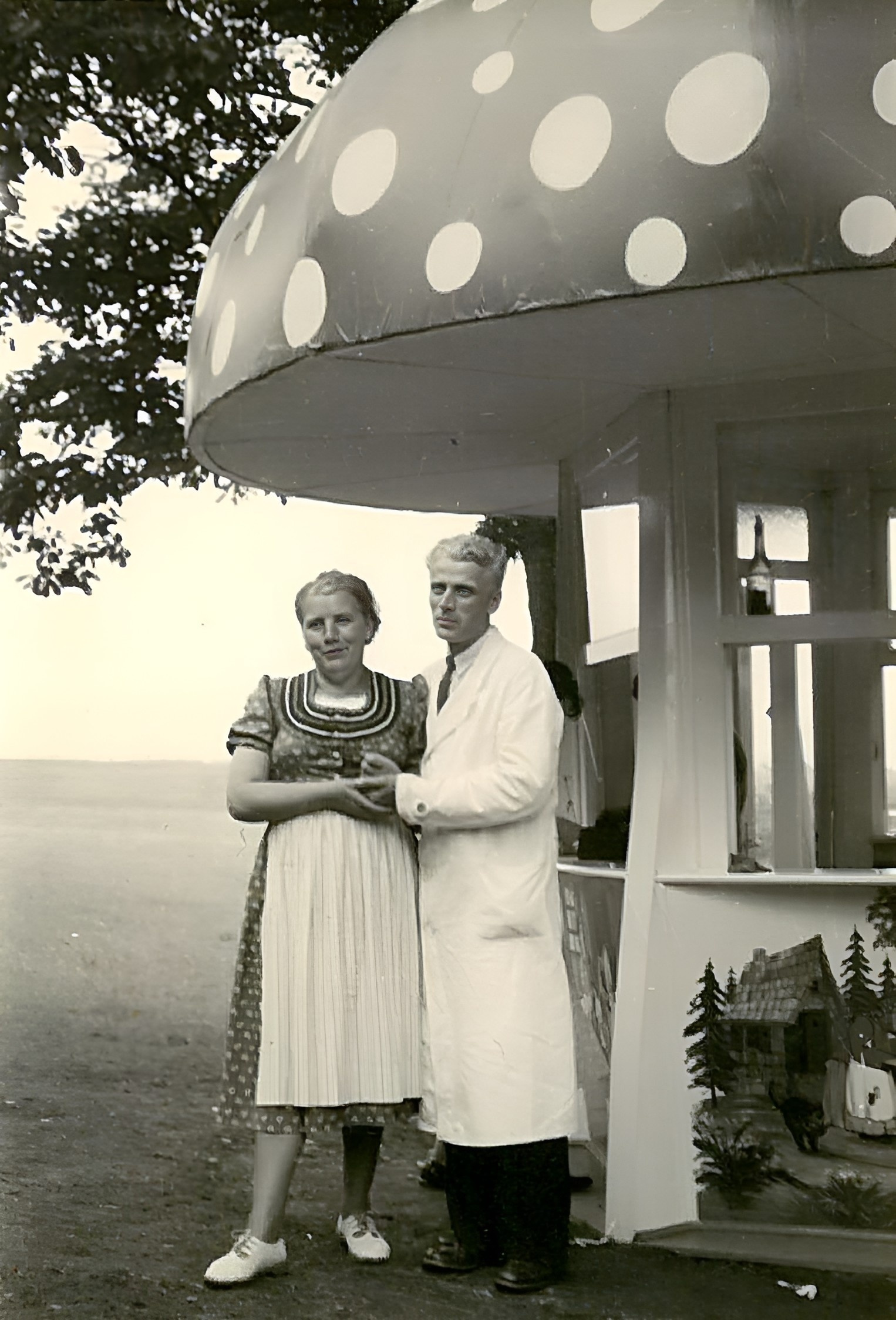 Otto Klingenberger mit seiner Frau 1960