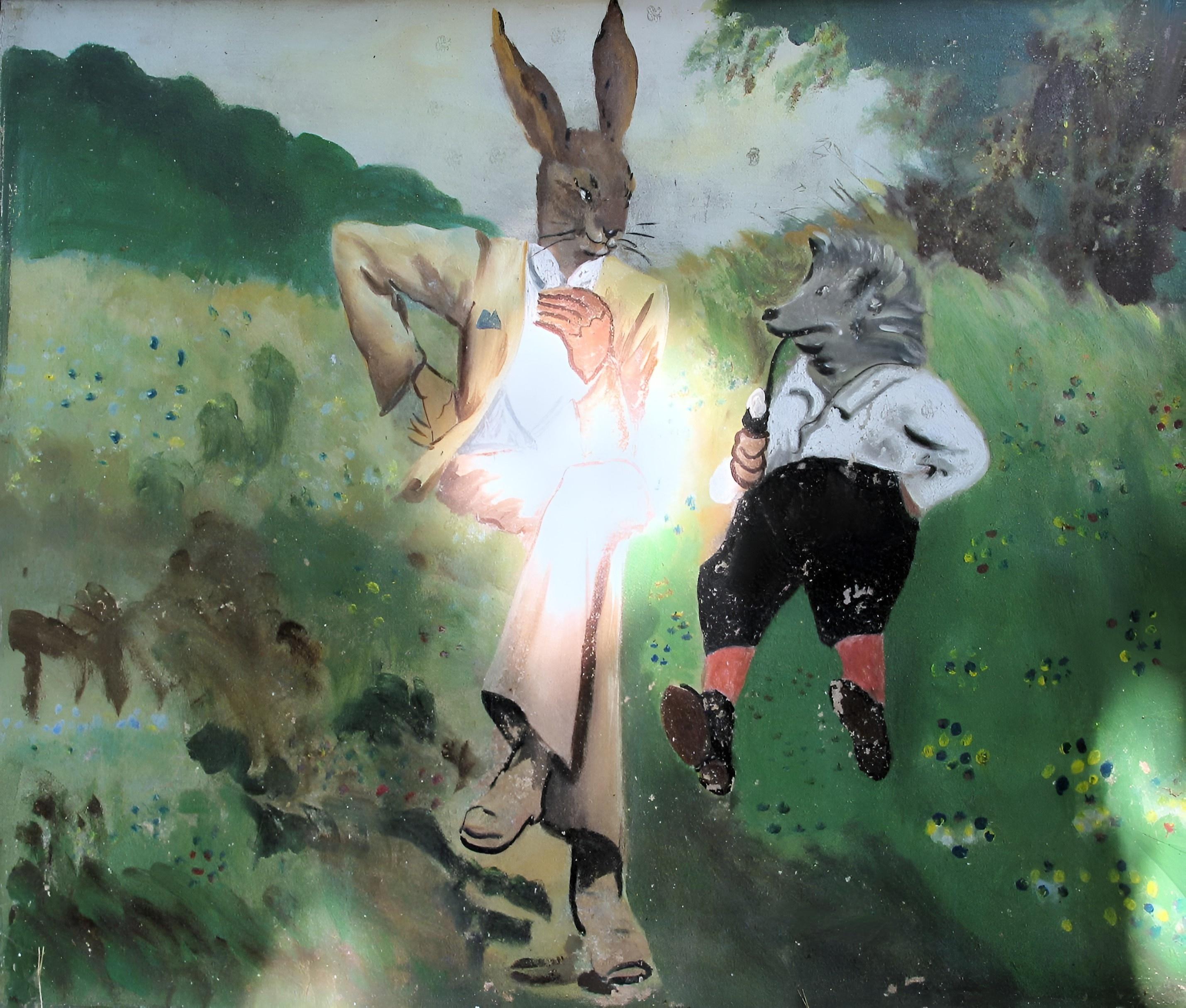 Bildmotiv "Hase und Igel"