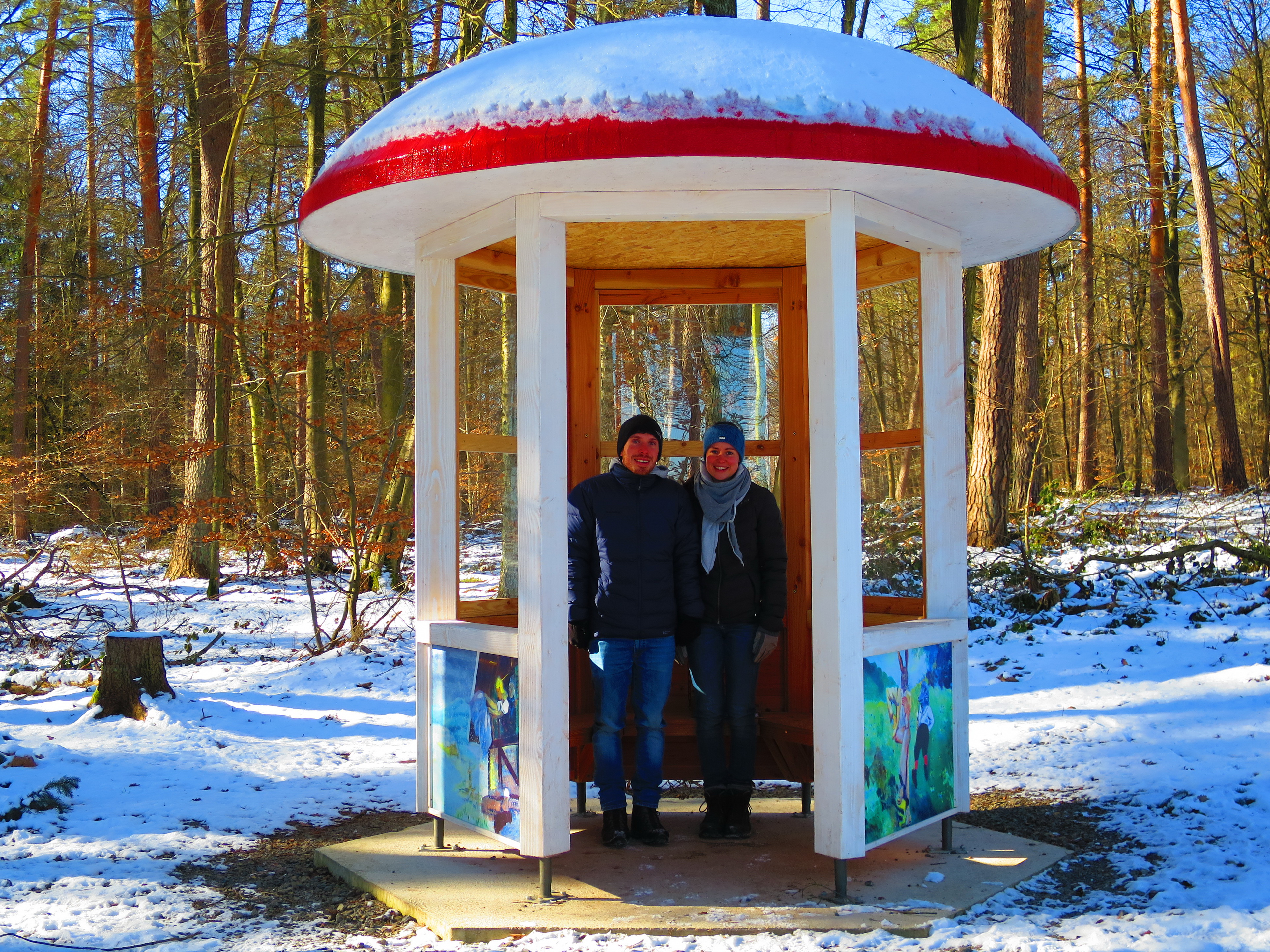 Replikat des Milchpilzes