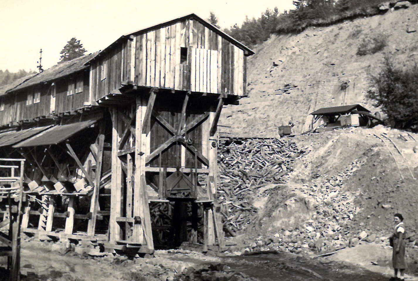 Am Tonbergwerk 1955