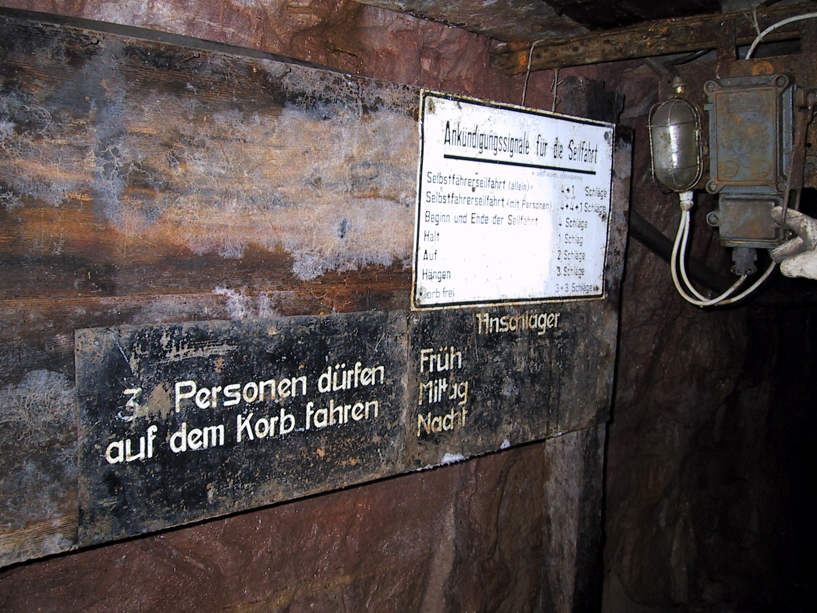 Hinweise zur Seilfahrt