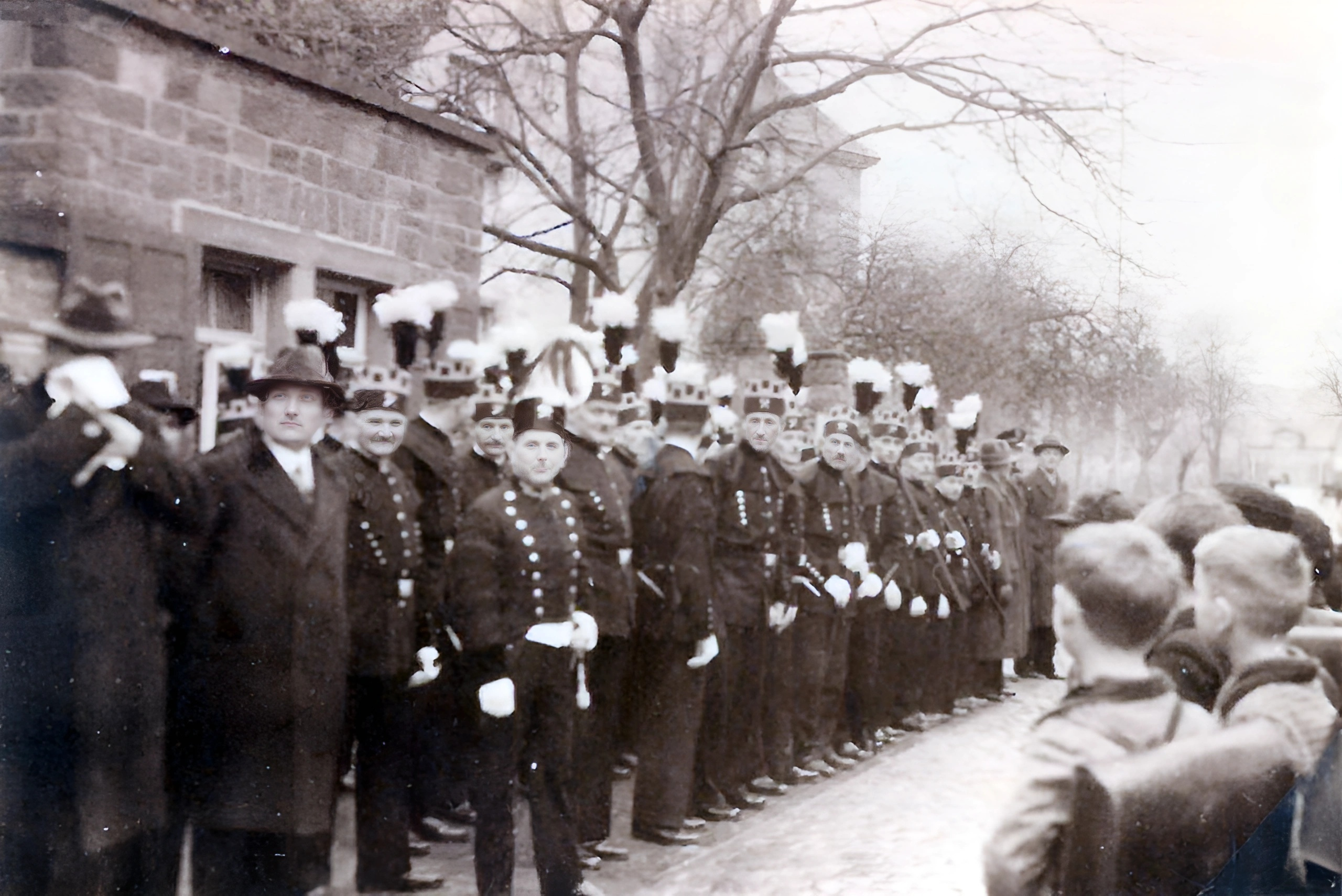 Gruppenfoto anl. des Barbaratags 1944