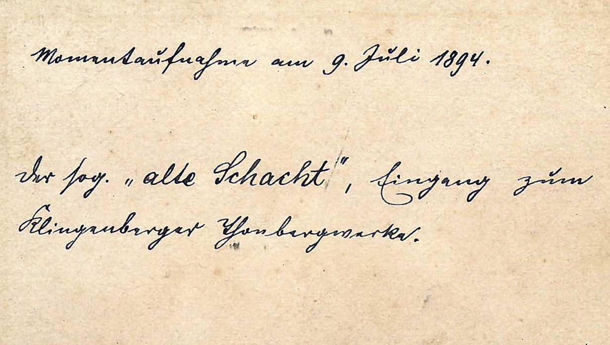 Rückseite des vorg. Bildes von 1894