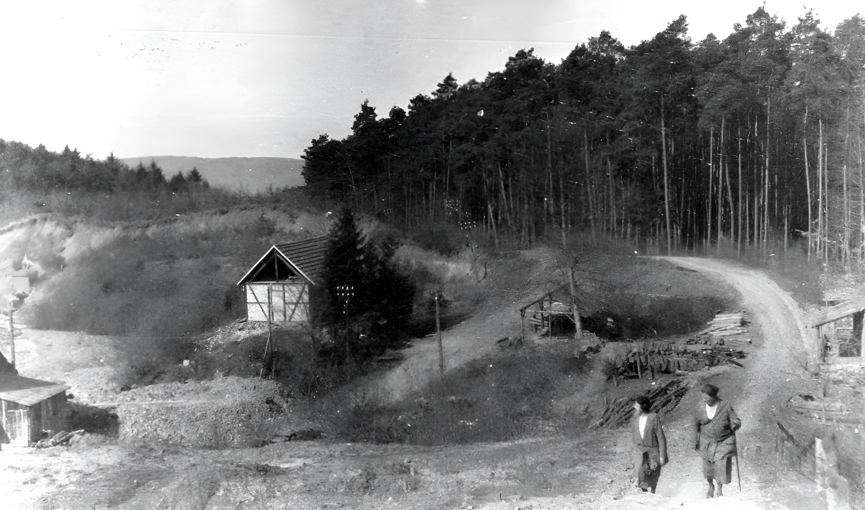 Das Tonabbaugelände um 1910