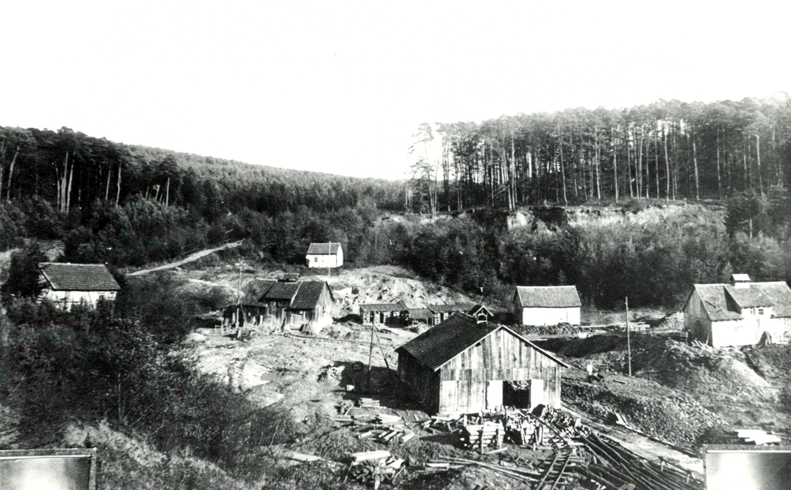 Das Tonabbaugelände um 1910