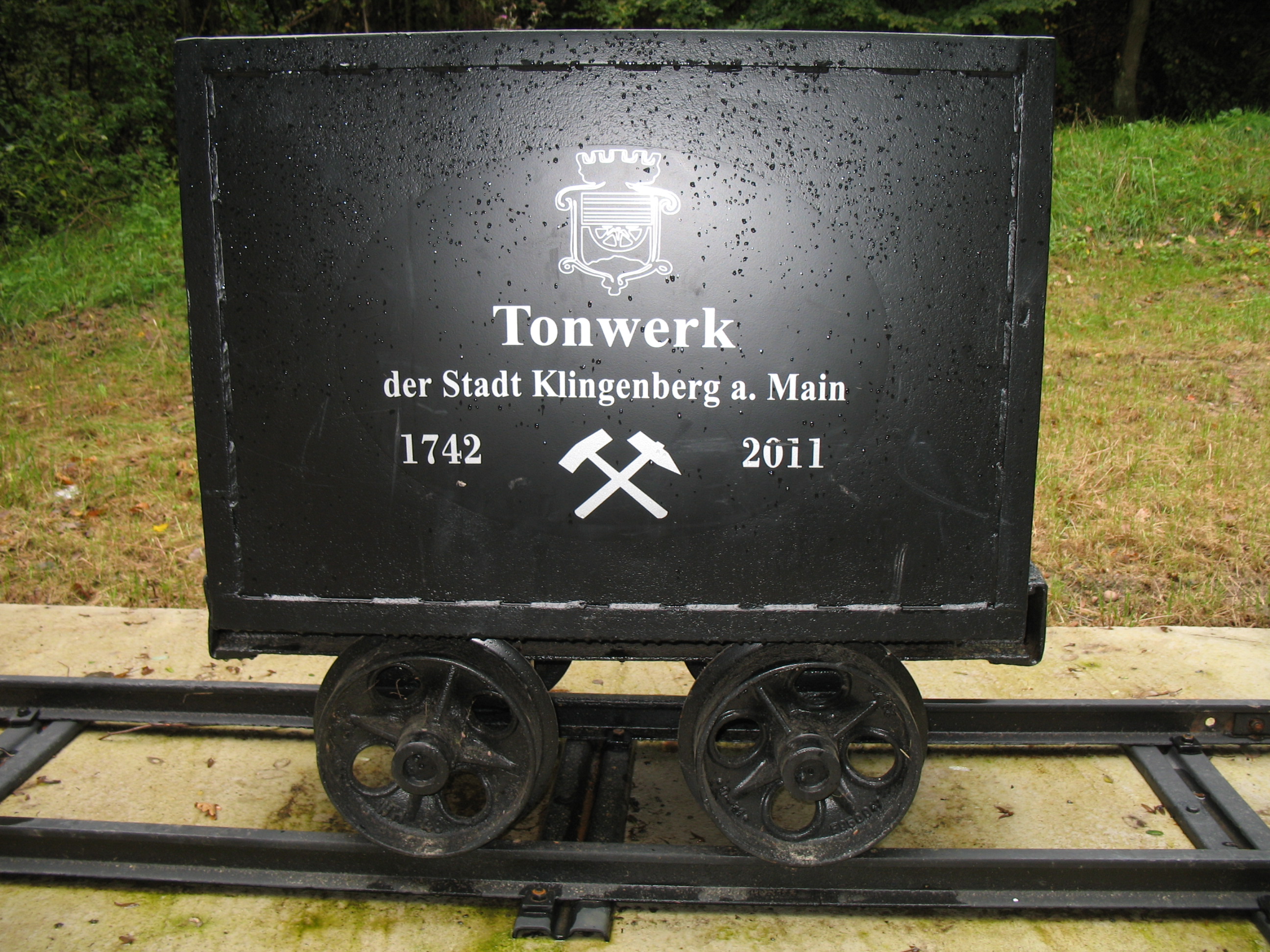 Der Förderwagen (Hunt) am Rastplatz der Station 4