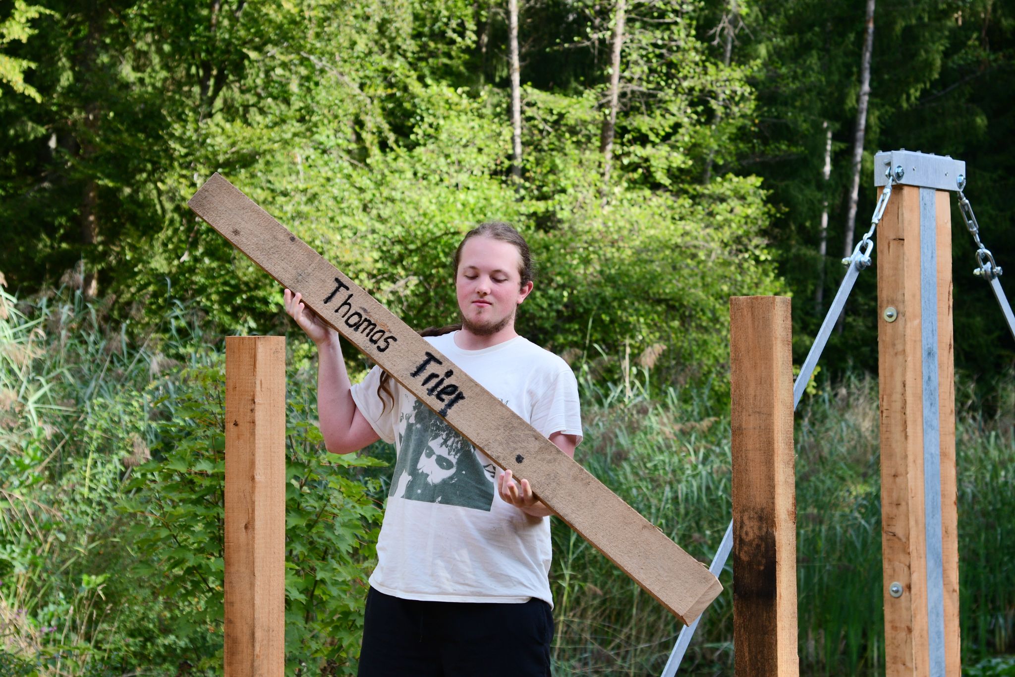Thomas aus Trier mit seiner persönlichen Planke