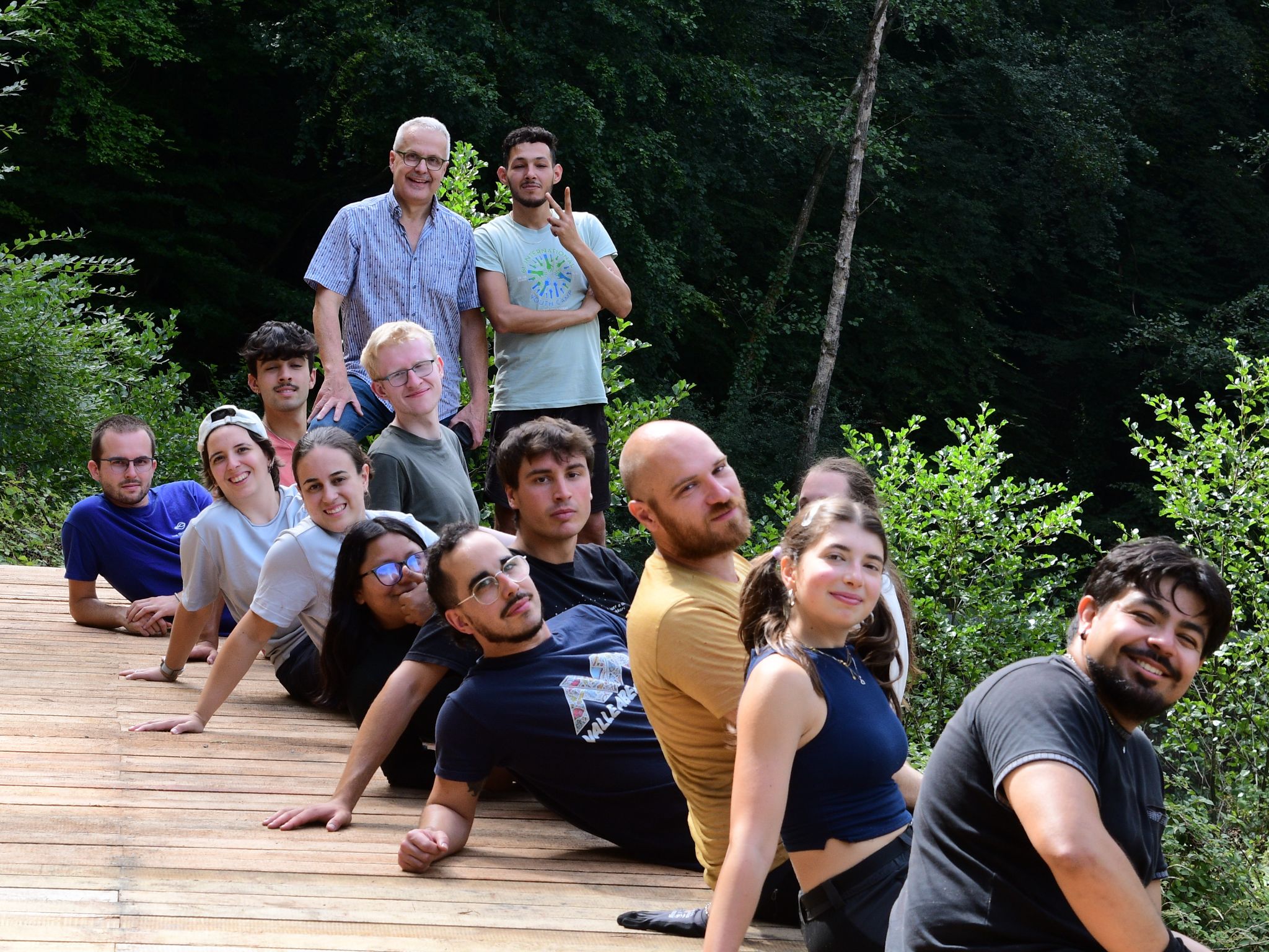 Gruppenfoto auf der Naturbühne