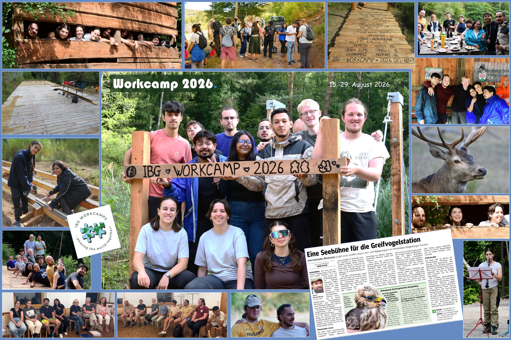 Fotocollage zum Workcamp 2026