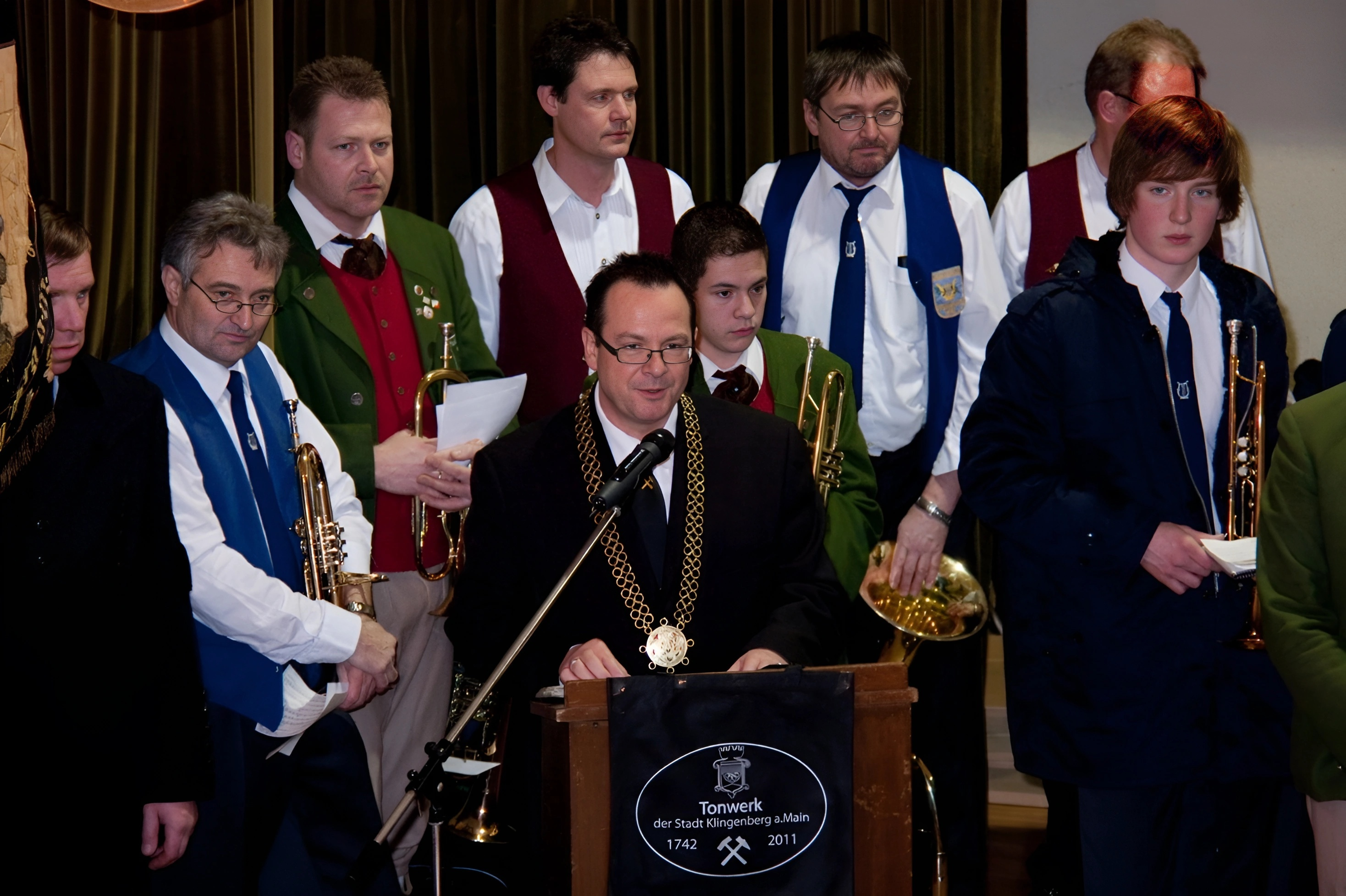 Während der Feier im Pfarrheim