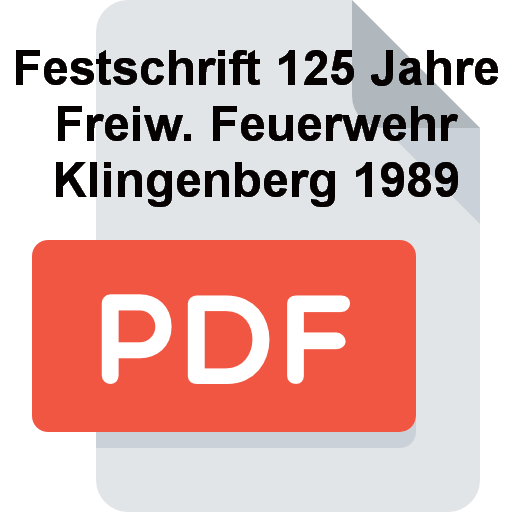 Z Festschrift 125 Jahre Feuerwehr Klingenberg 1989