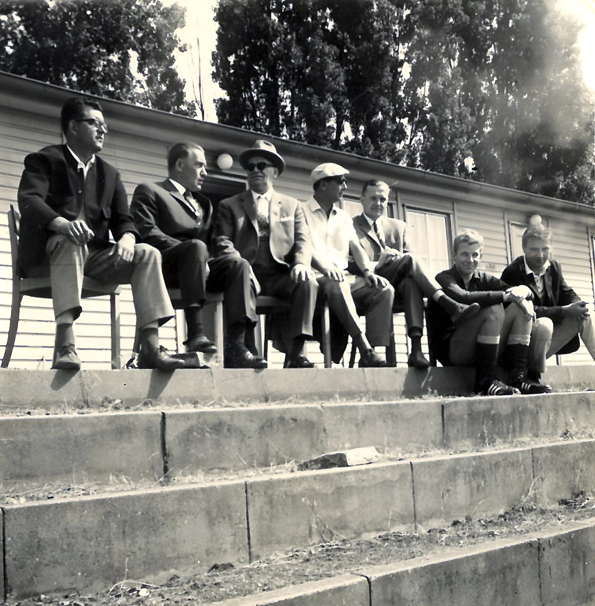 Kritische Beobachter beim Turnier in Düsseldorf 1965